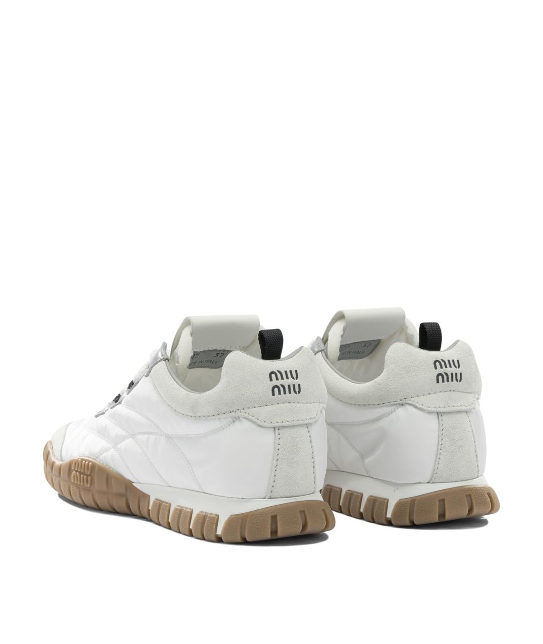 MIU MIU Белые кроссовки, фото 5