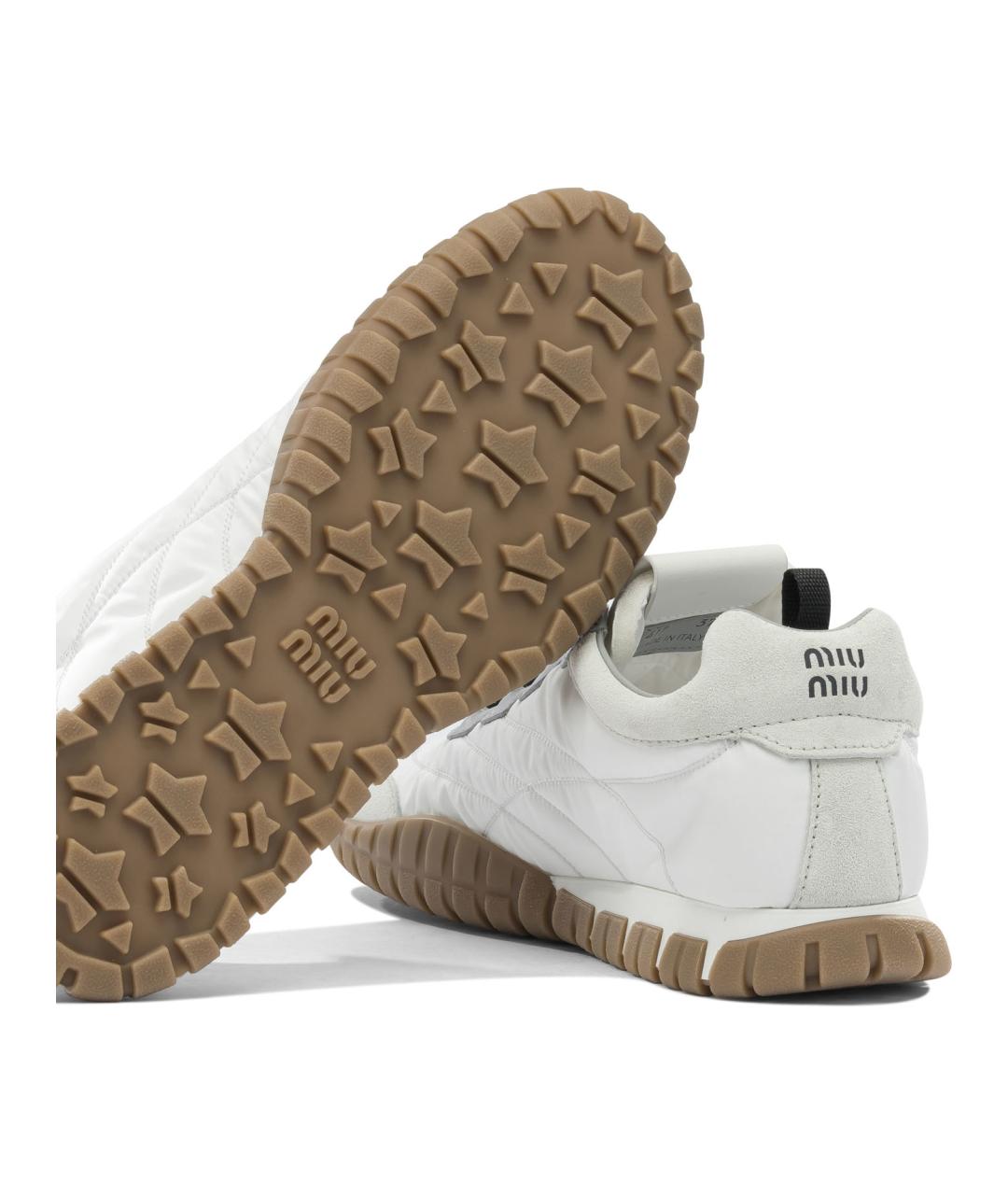 MIU MIU Белые кроссовки, фото 4
