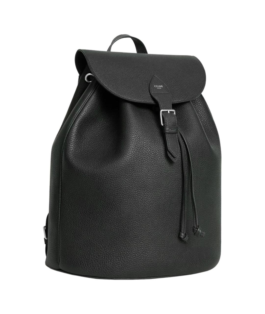 CELINE Черный кожаный рюкзак, фото 3