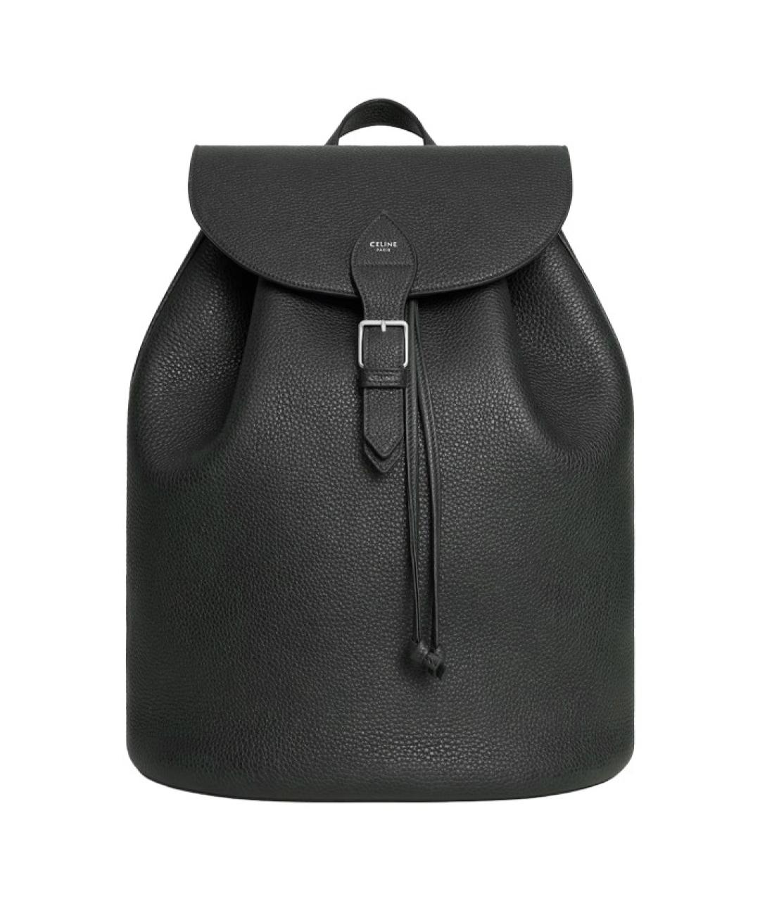 CELINE Черный кожаный рюкзак, фото 1