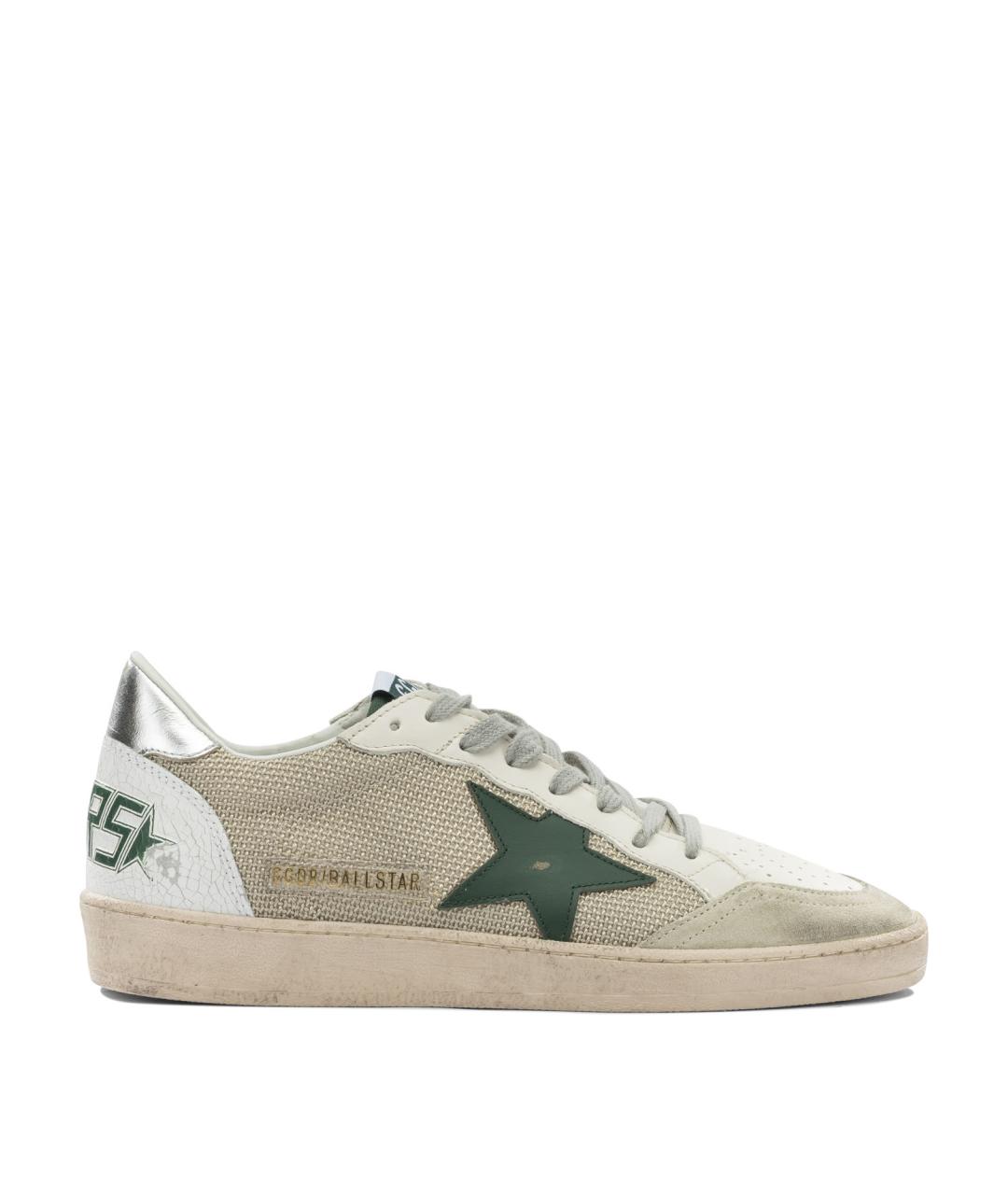 GOLDEN GOOSE DELUXE BRAND Бежевые низкие кроссовки / кеды, фото 1