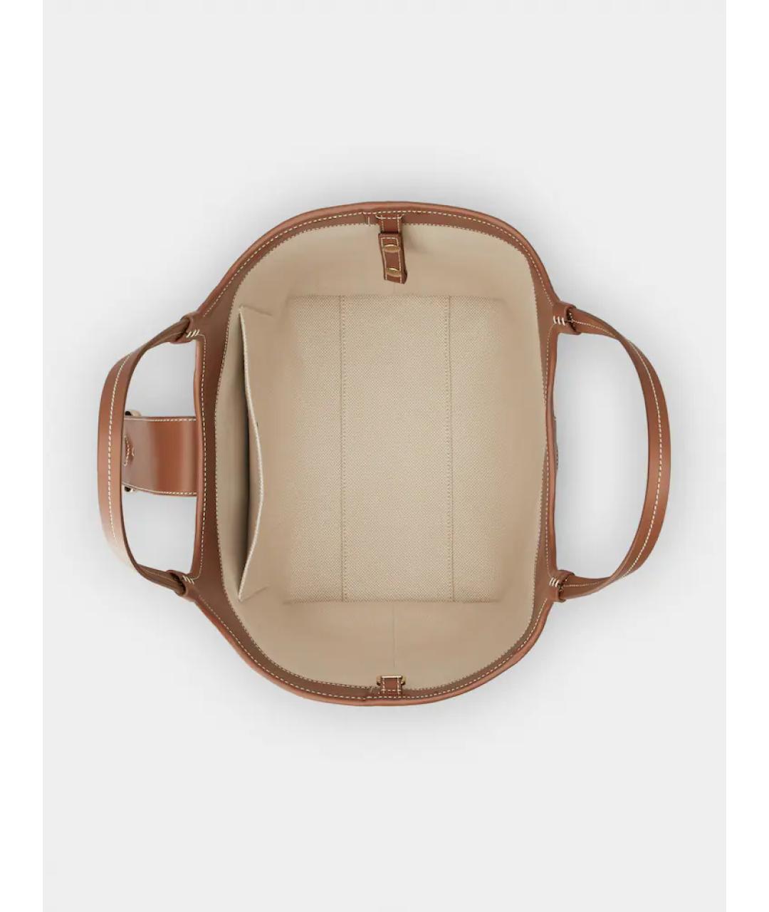 ROGER VIVIER Бежевая хлопковая сумка тоут, фото 7
