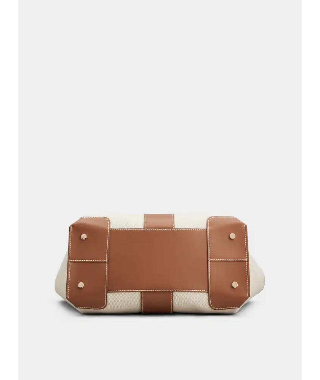 ROGER VIVIER Бежевая хлопковая сумка тоут, фото 5