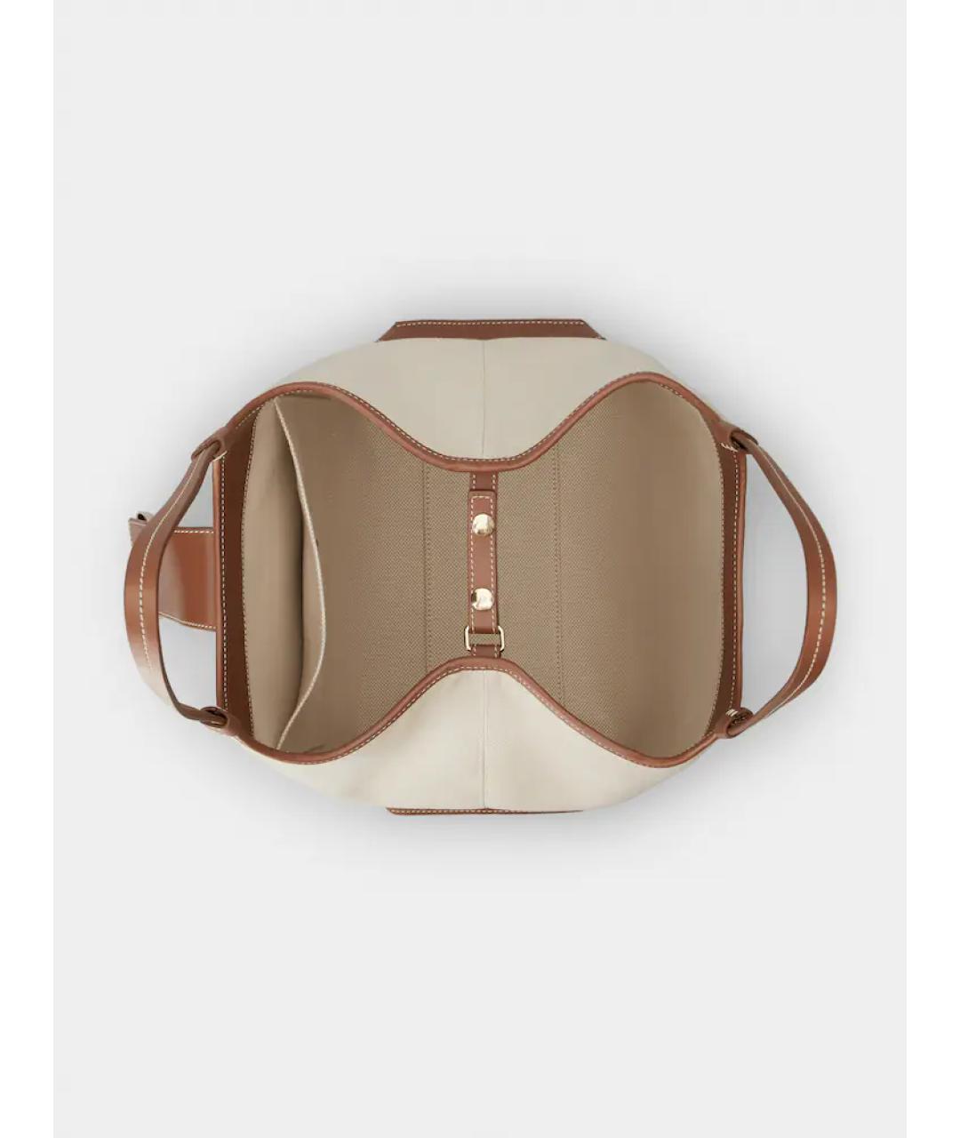 ROGER VIVIER Бежевая хлопковая сумка тоут, фото 6