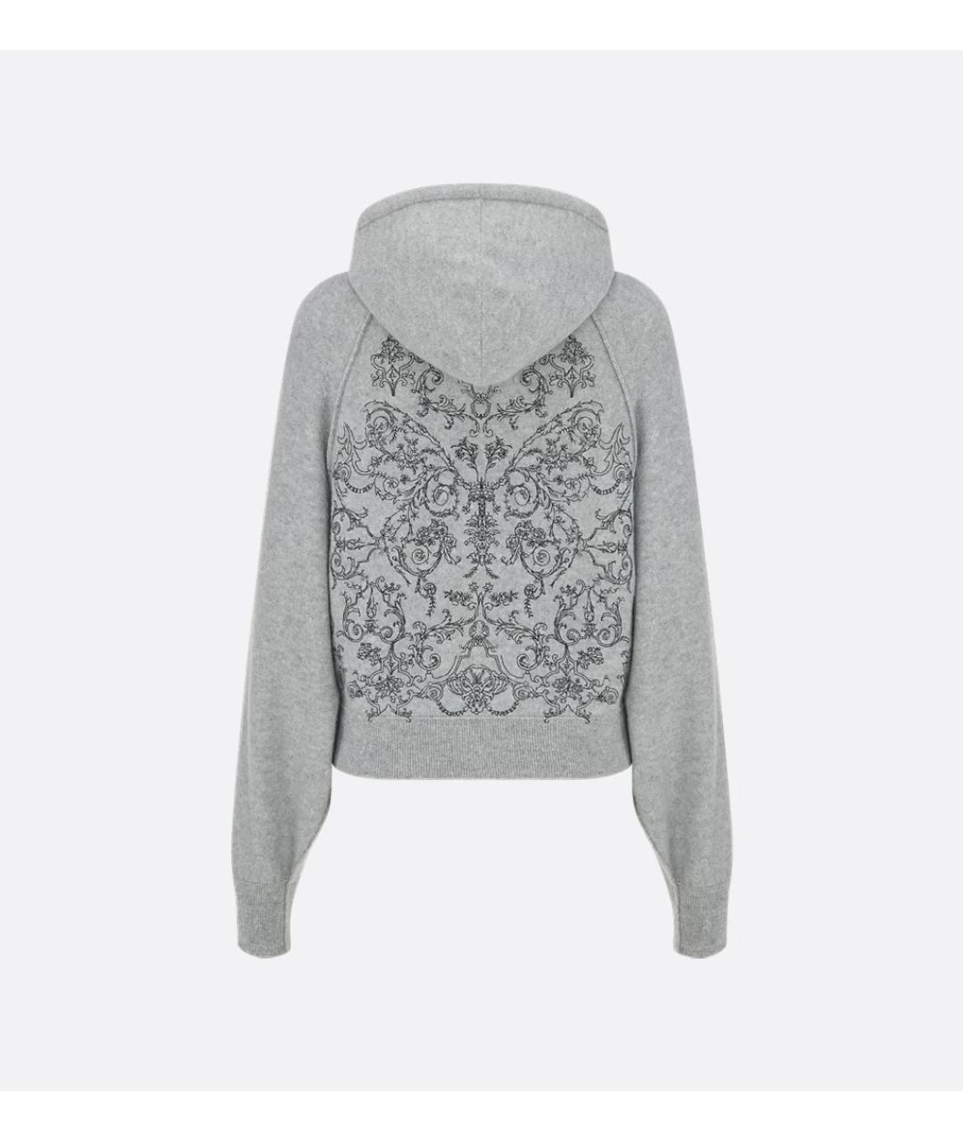 CHRISTIAN DIOR Серый кашемировый джемпер / свитер, фото 2