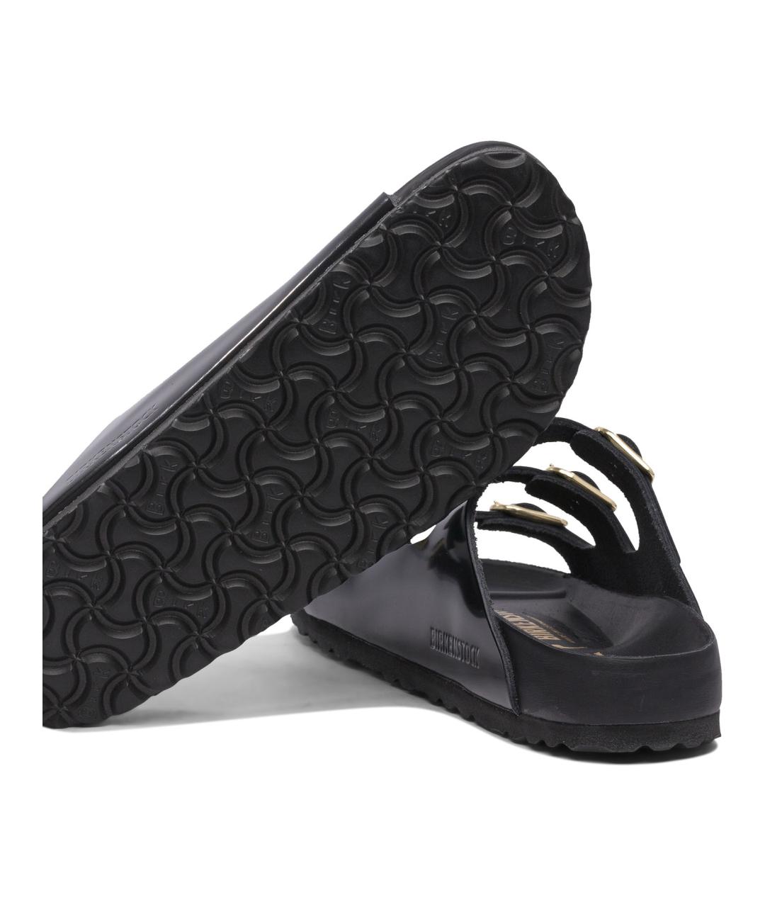 BIRKENSTOCK Черные кожаные сандалии, фото 5