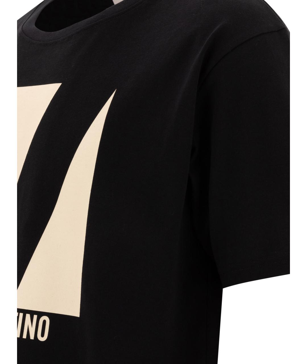 VALENTINO Черная хлопковая футболка, фото 4