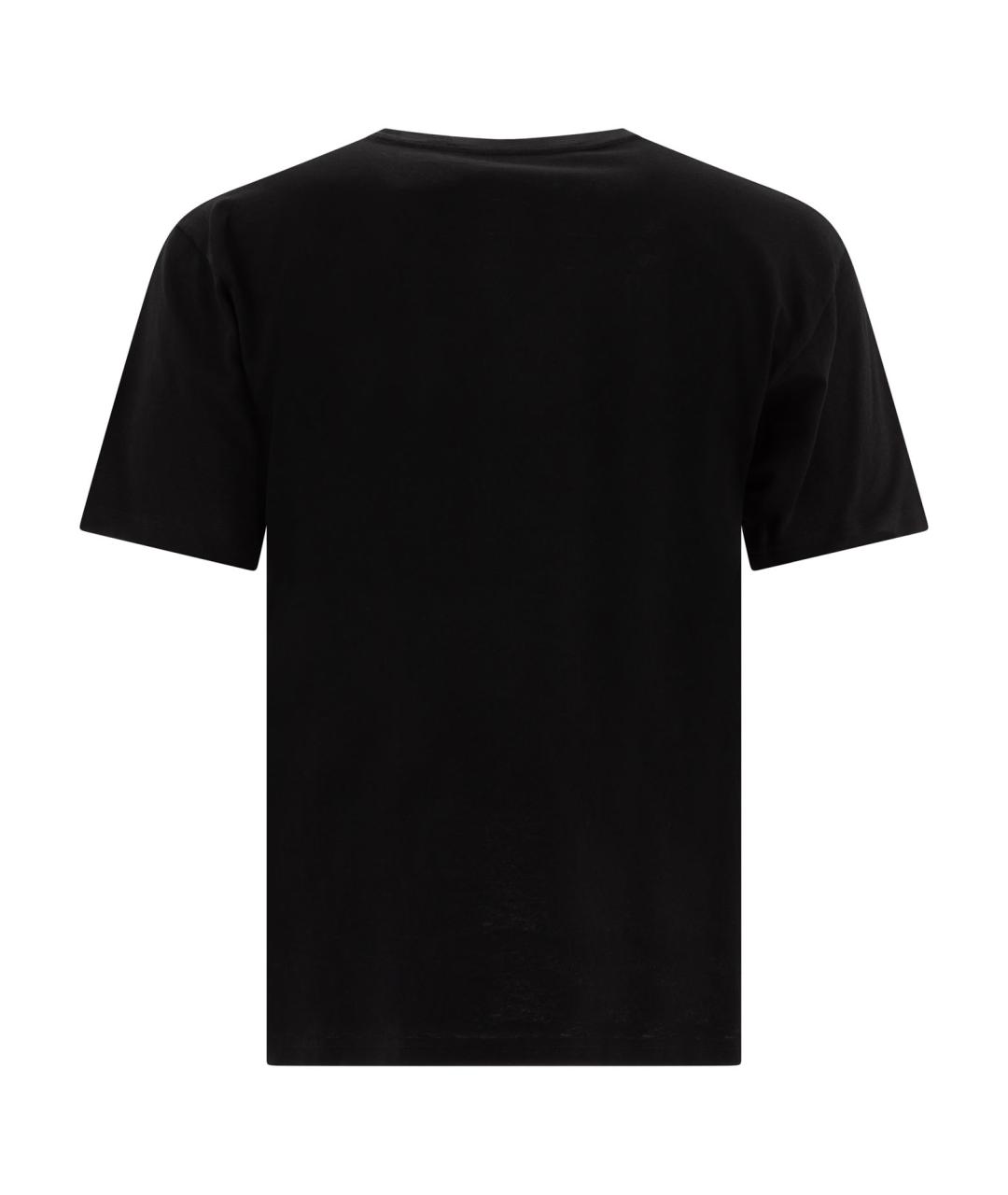 VALENTINO Черная хлопковая футболка, фото 2