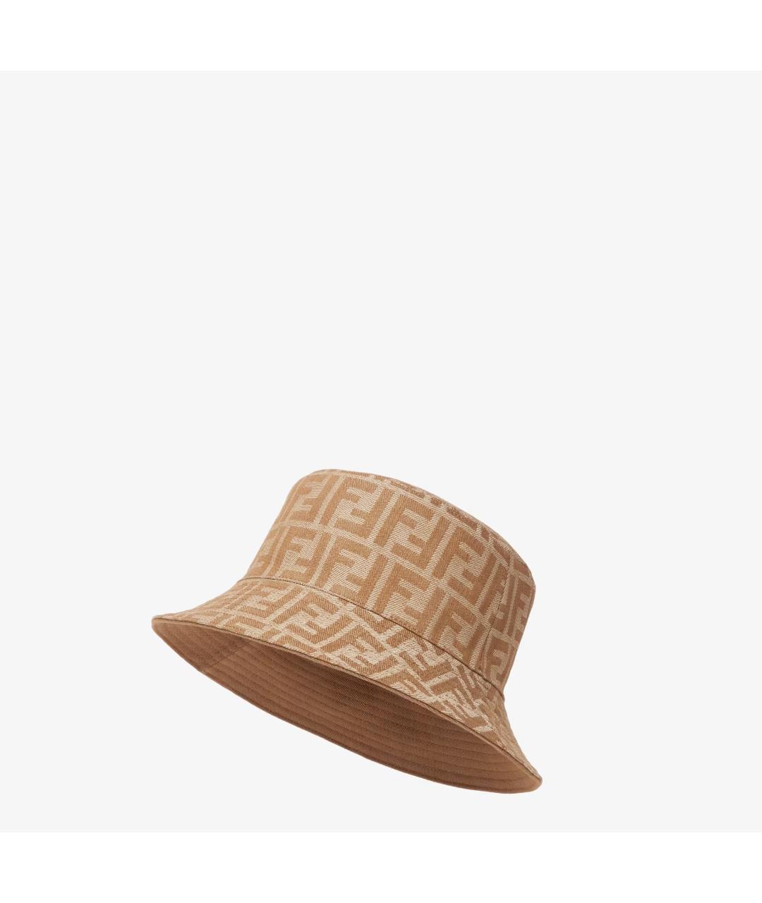 FENDI Бежевая хлопковая панама, фото 3
