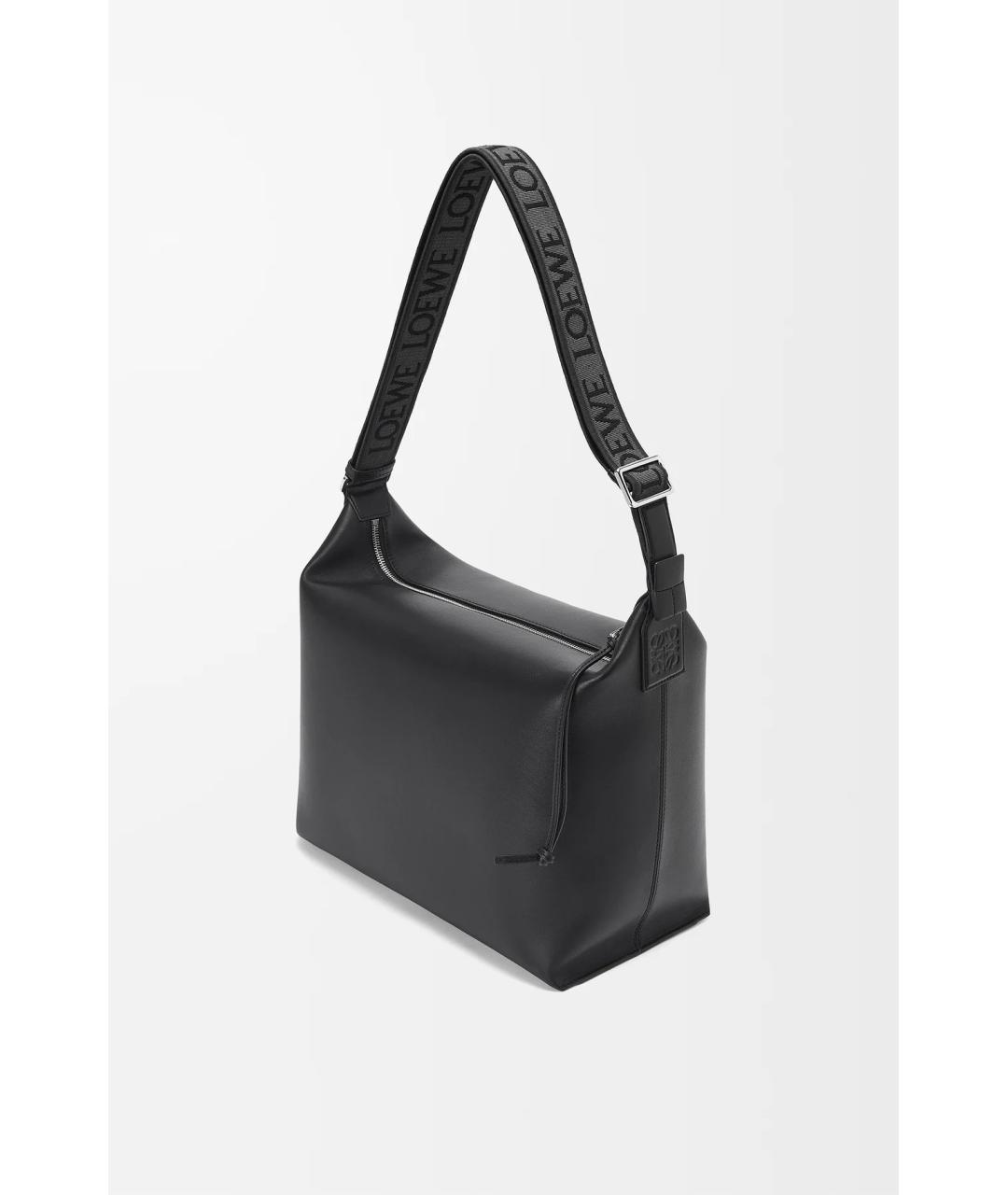 LOEWE Черная кожаная сумка на плечо, фото 2