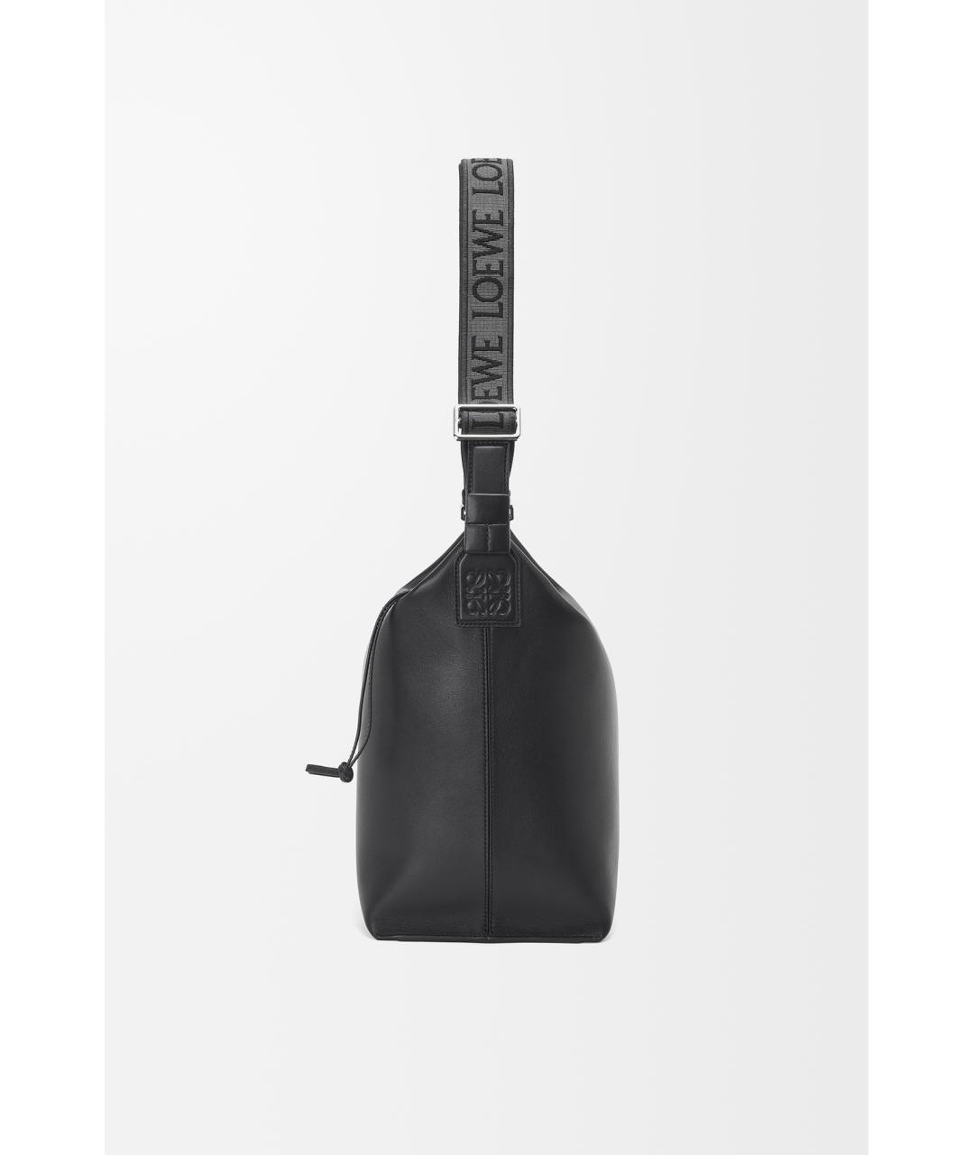 LOEWE Черная кожаная сумка на плечо, фото 3