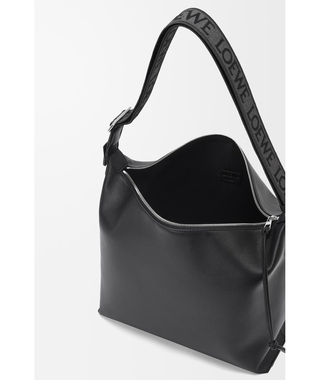 LOEWE Черная кожаная сумка на плечо, фото 4