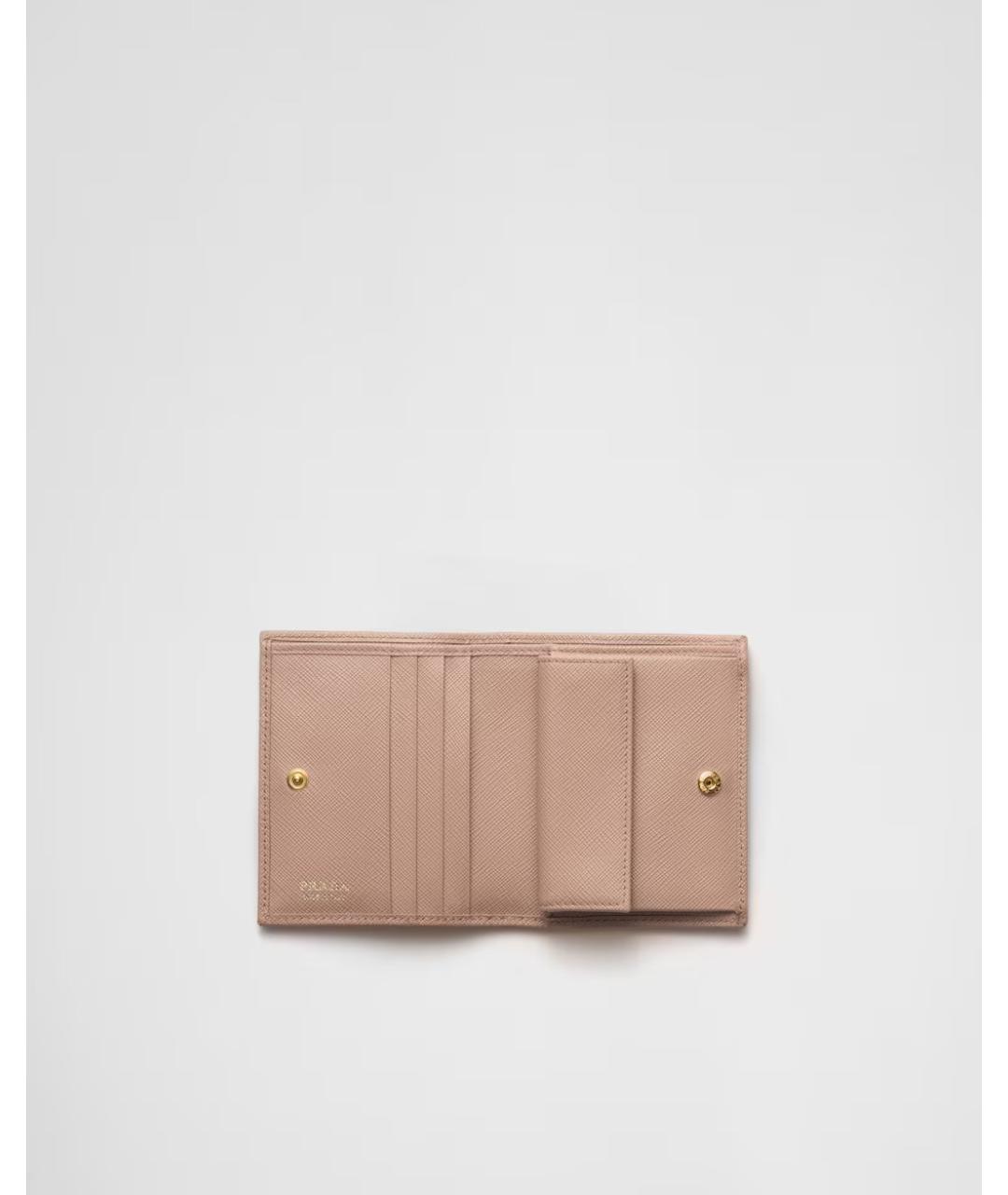 PRADA Бежевый кожаный кошелек, фото 2
