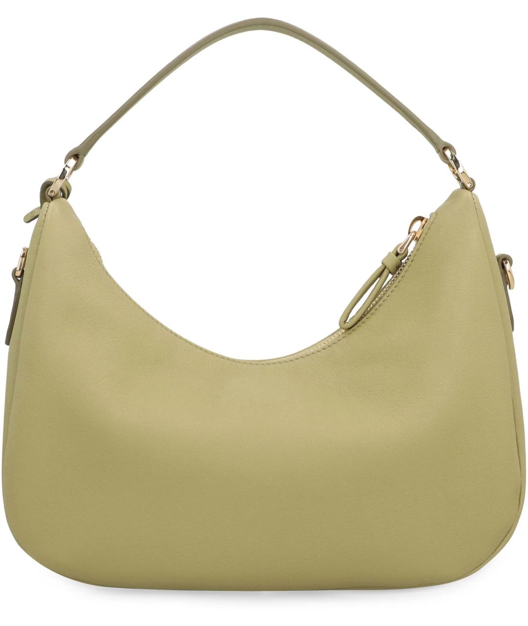 PRADA Зеленая кожаная сумка с короткими ручками, фото 4