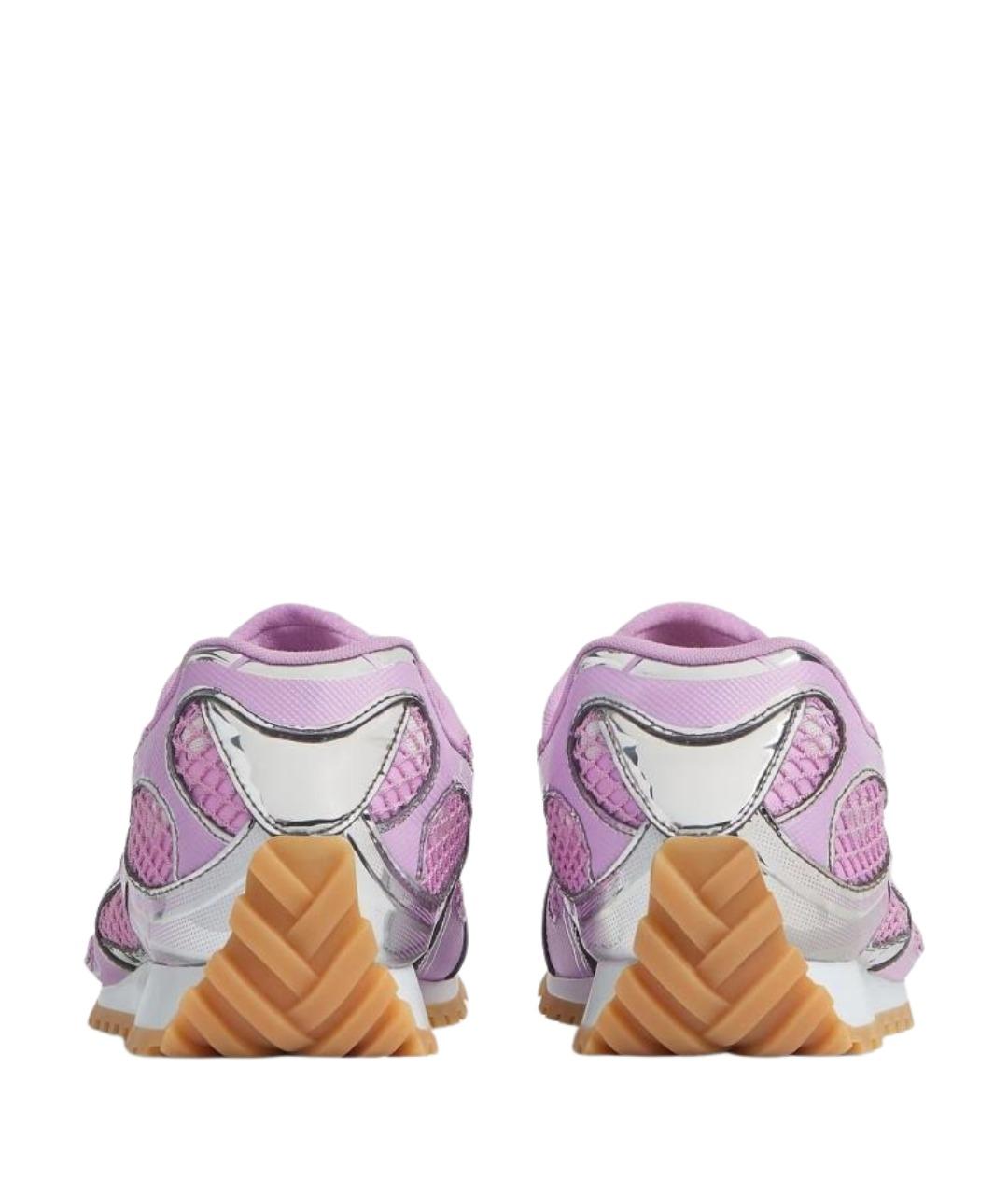 BOTTEGA VENETA Розовые синтетические кроссовки, фото 4