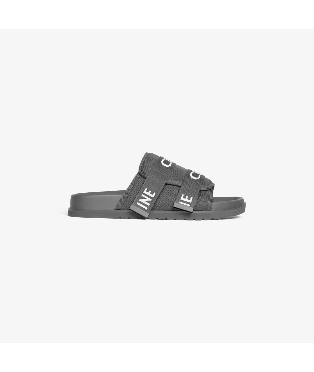 CELINE Черные синтетические сандалии, фото 1