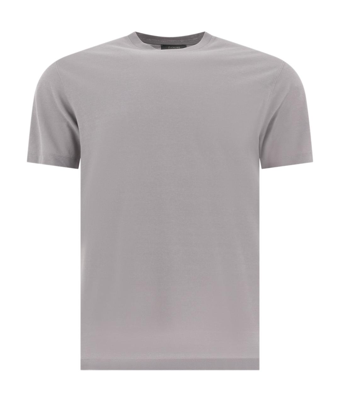 ZANONE Серая хлопковая футболка, фото 1