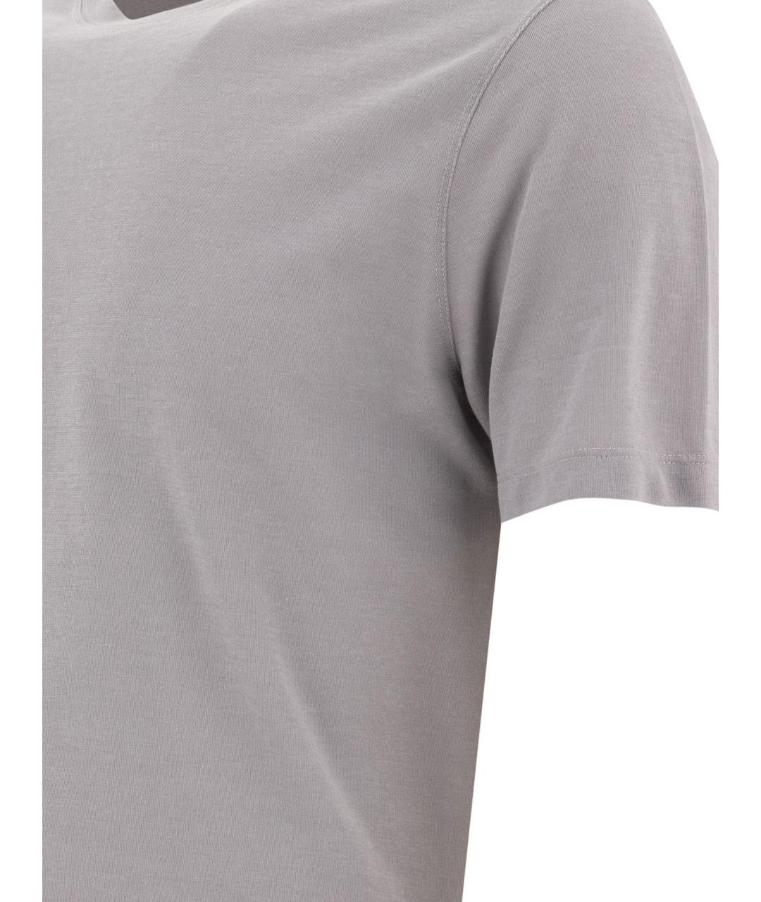 ZANONE Серая хлопковая футболка, фото 4