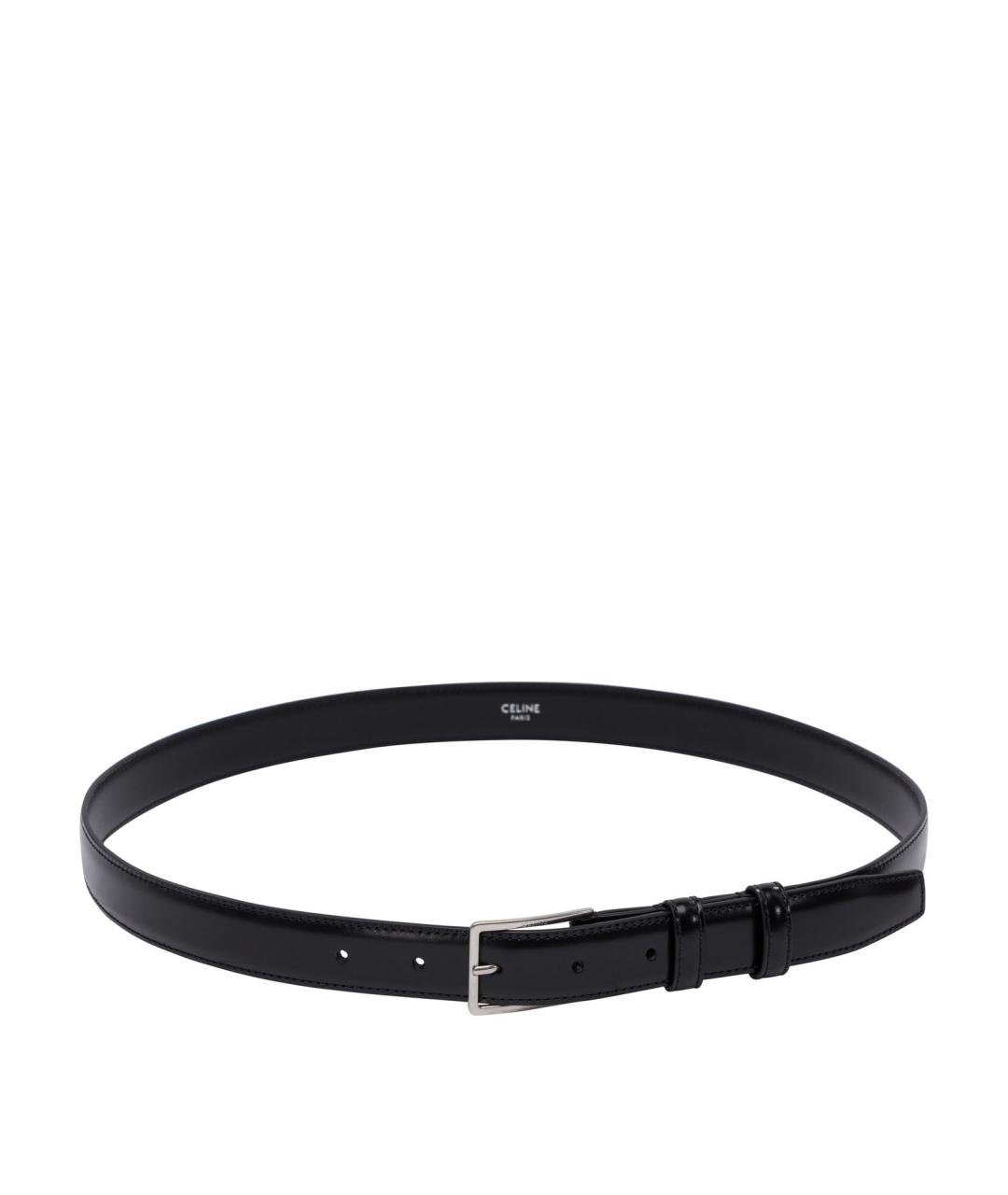 CELINE Черный кожаный ремень, фото 1