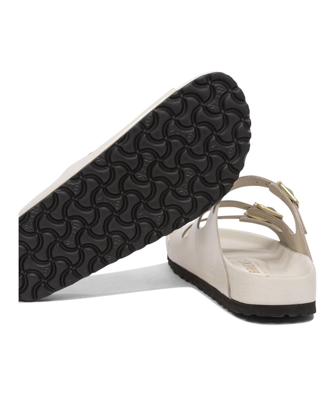 BIRKENSTOCK Белые кожаные сандалии, фото 5