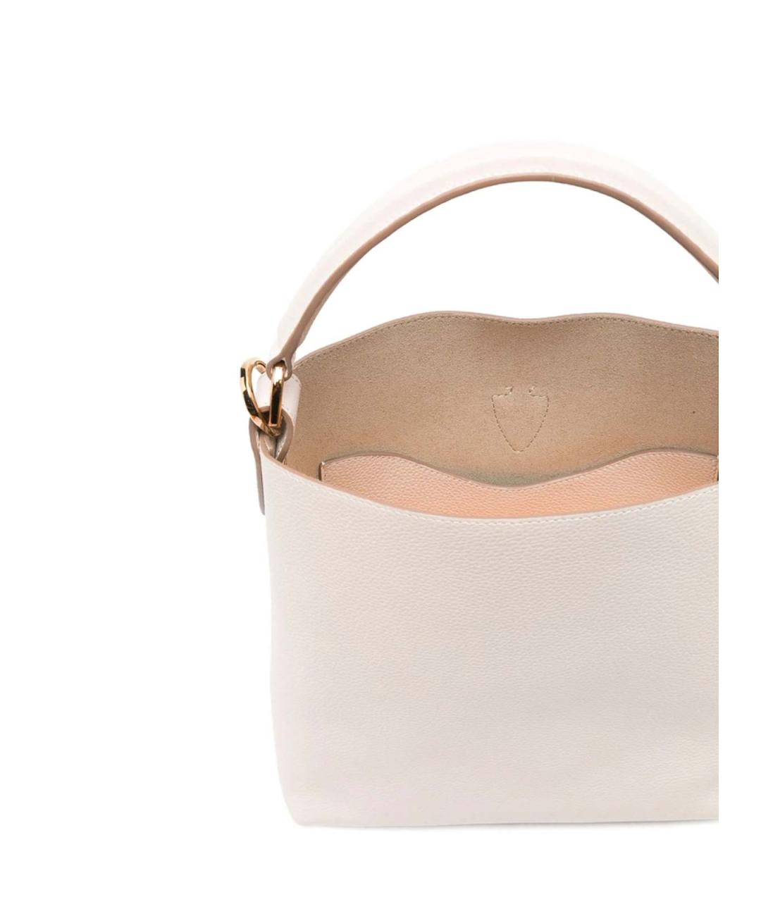TOD'S Белая кожаная сумка с короткими ручками, фото 2