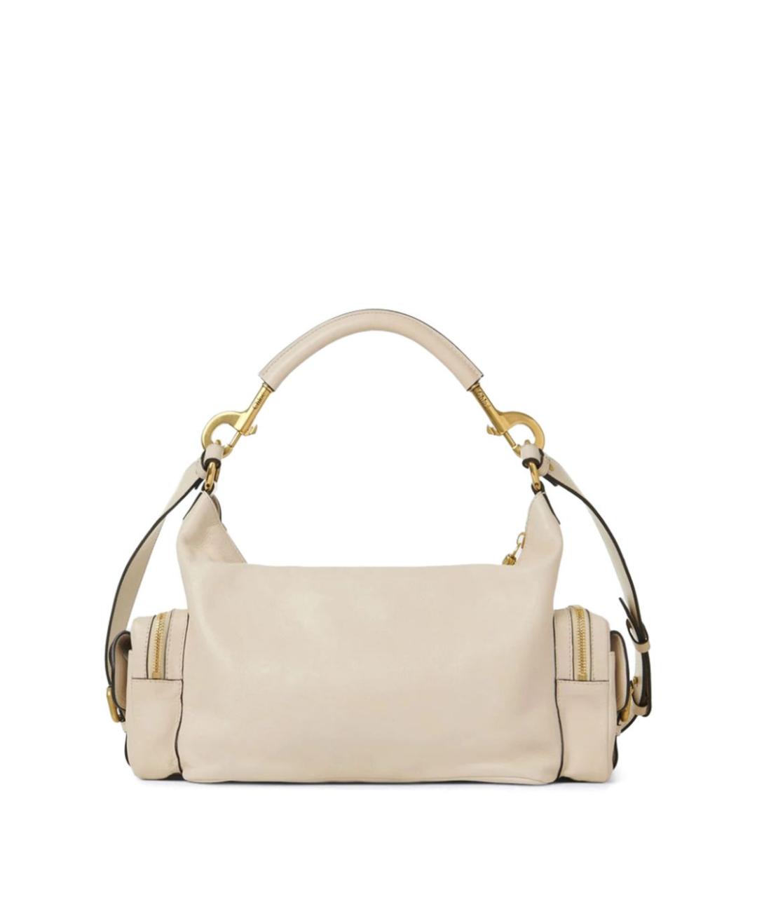 CHLOE Бежевая кожаная сумка через плечо, фото 2