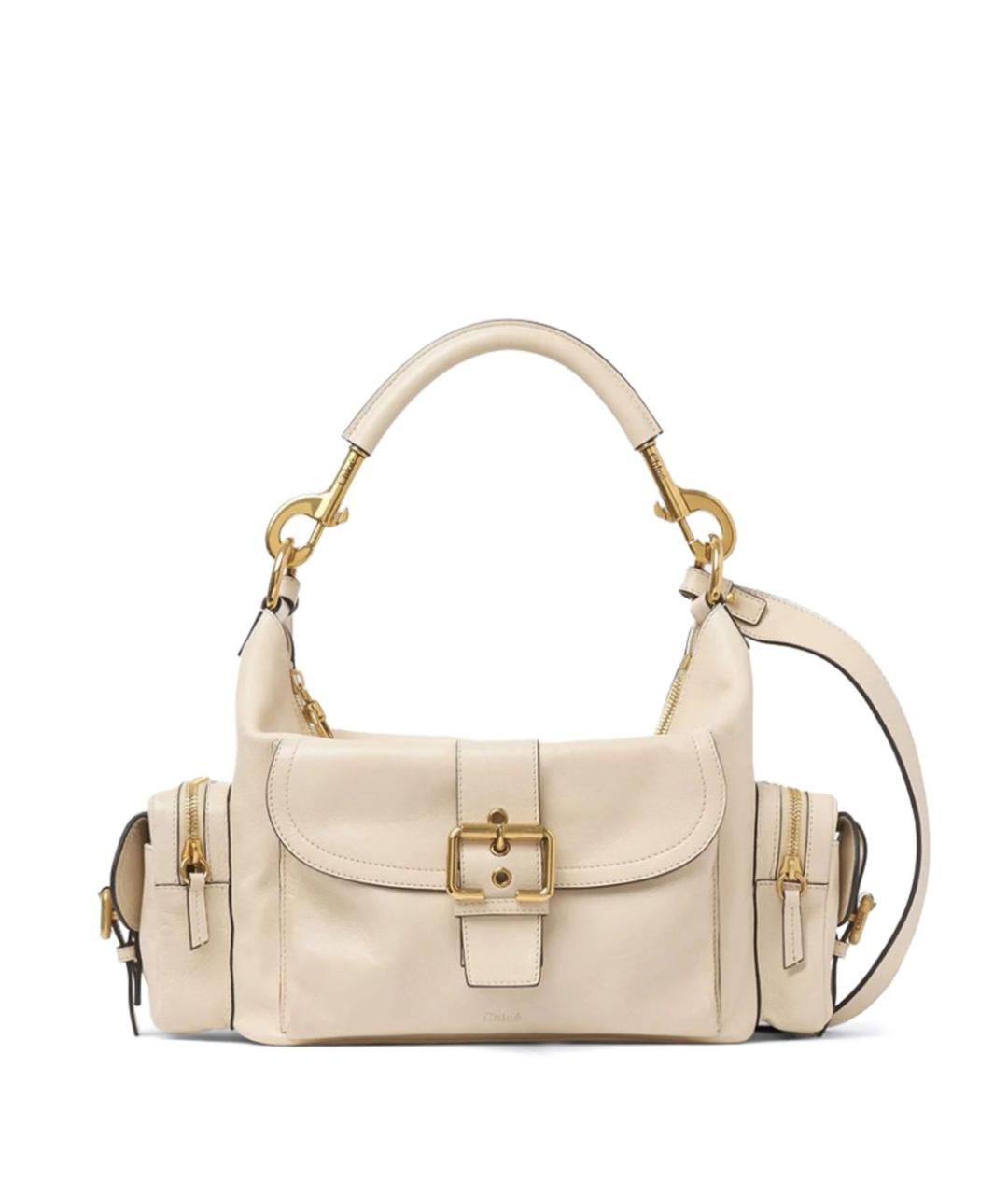 CHLOE Бежевая кожаная сумка через плечо, фото 1