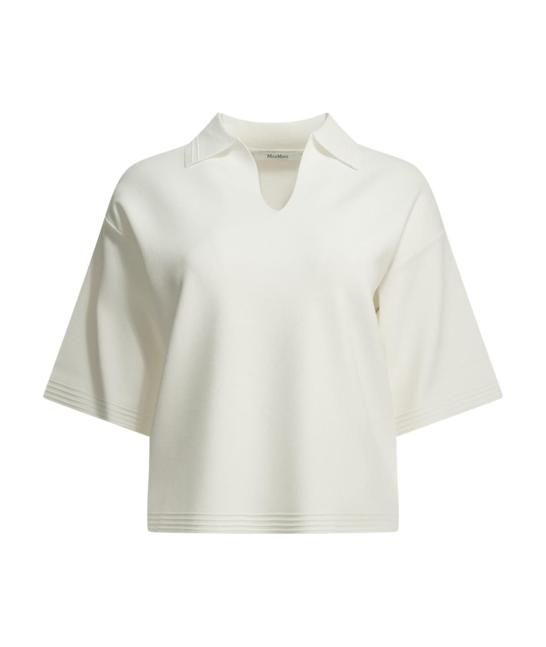 MAX MARA Белая футболка, фото 1