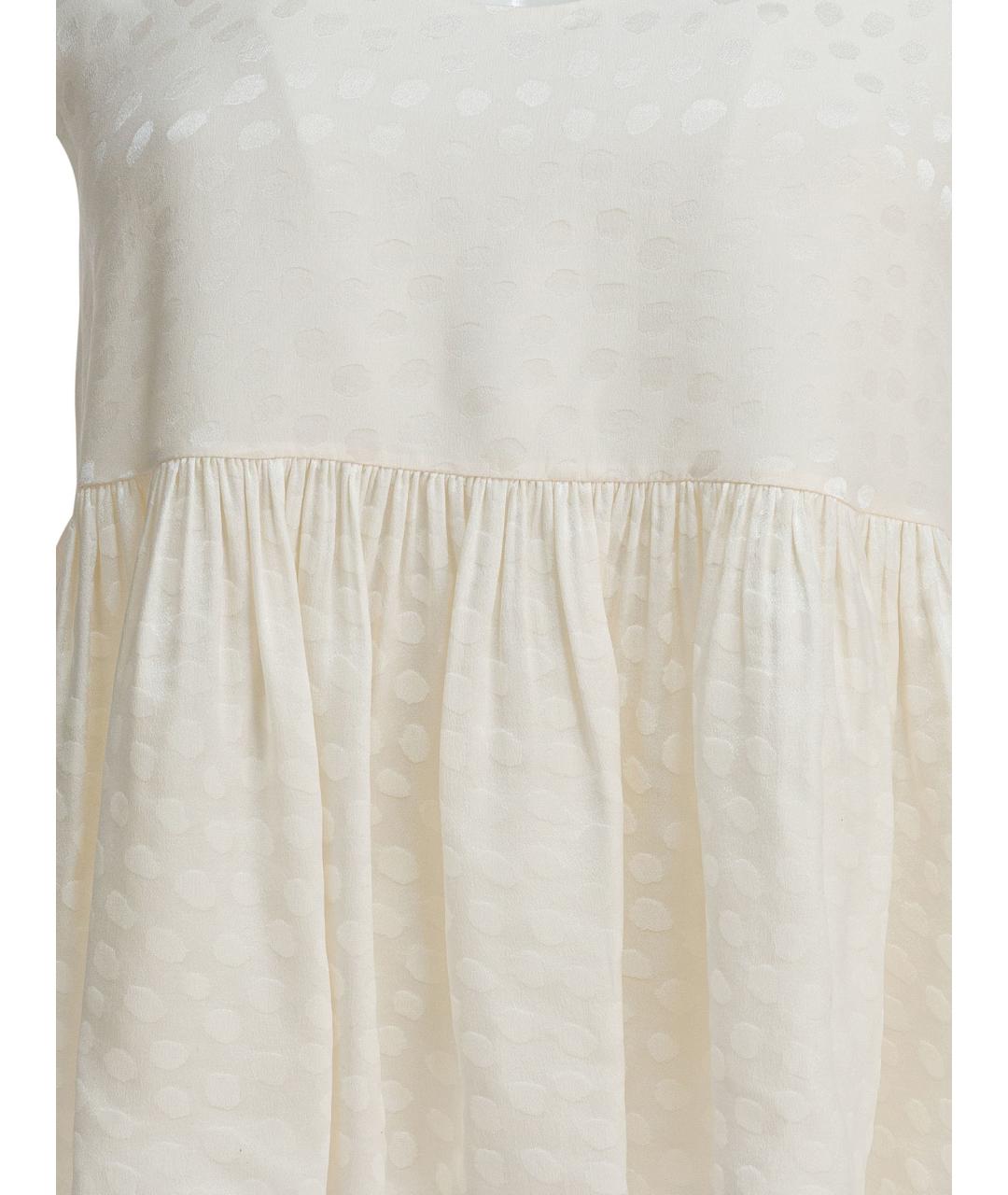 CHLOE Белая шелковая блузы, фото 4