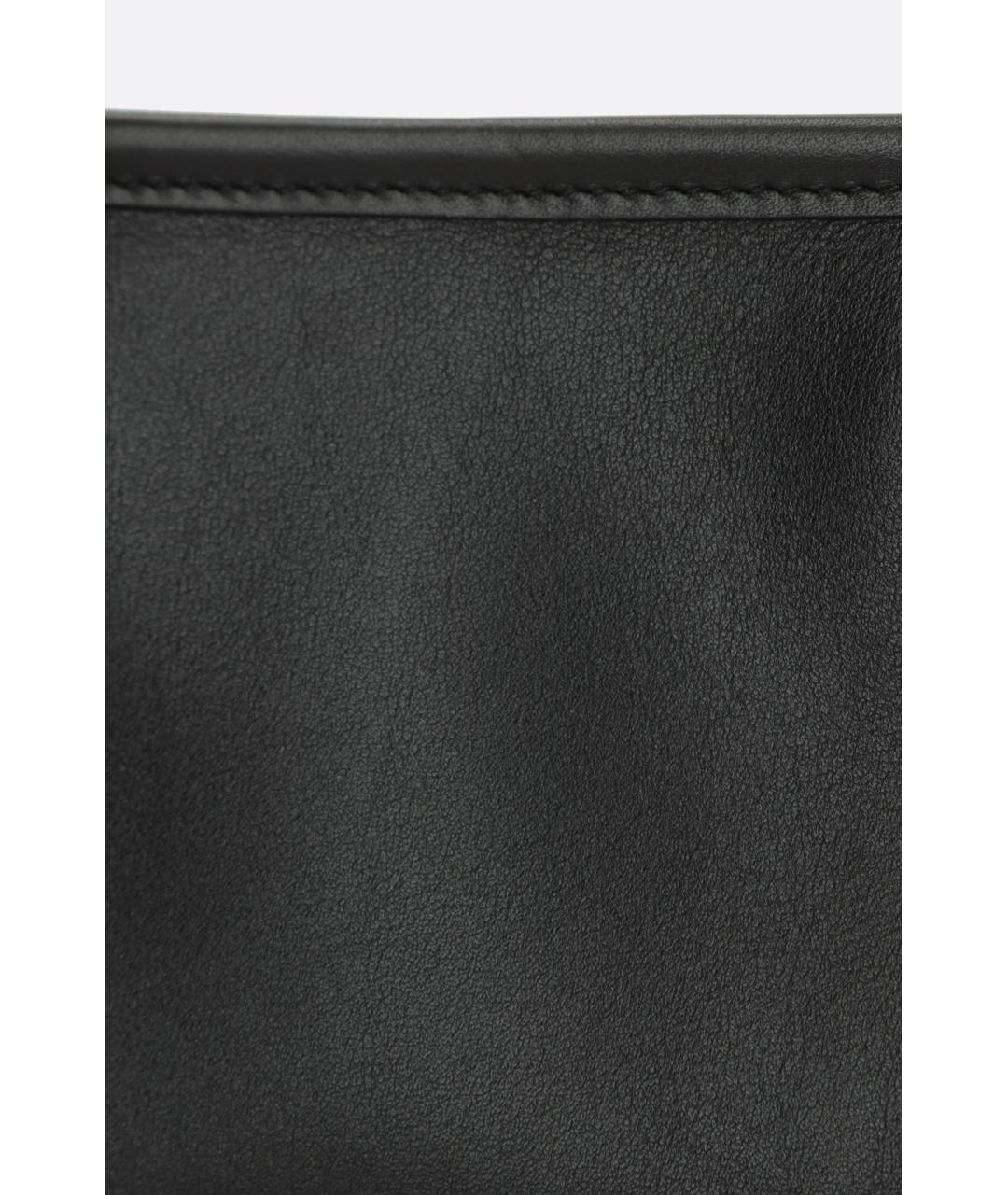 LOEWE Черная кожаная сумка с короткими ручками, фото 4