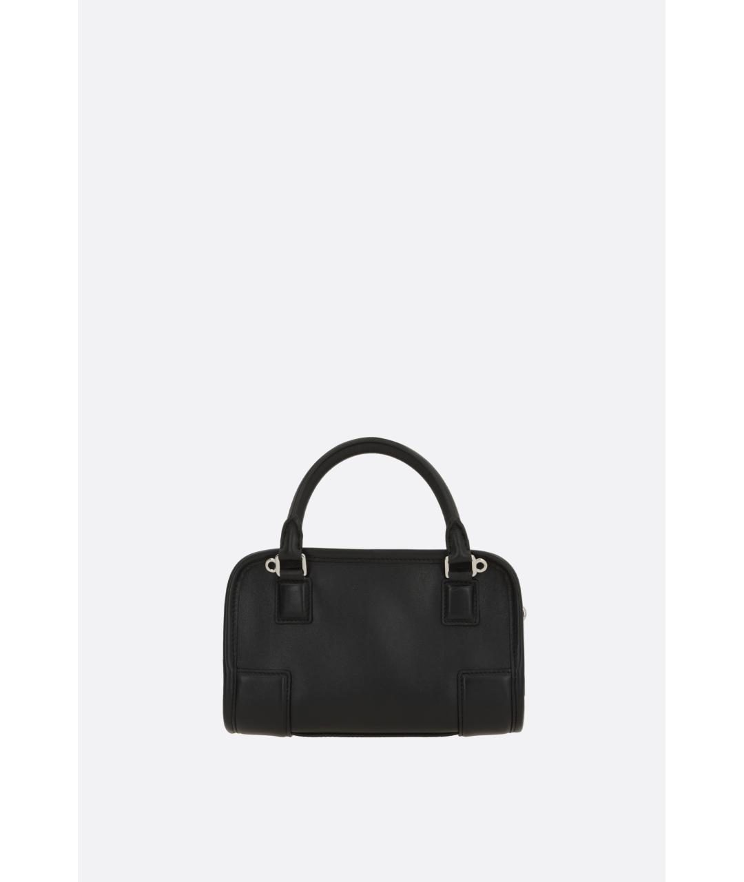 LOEWE Черная кожаная сумка с короткими ручками, фото 3