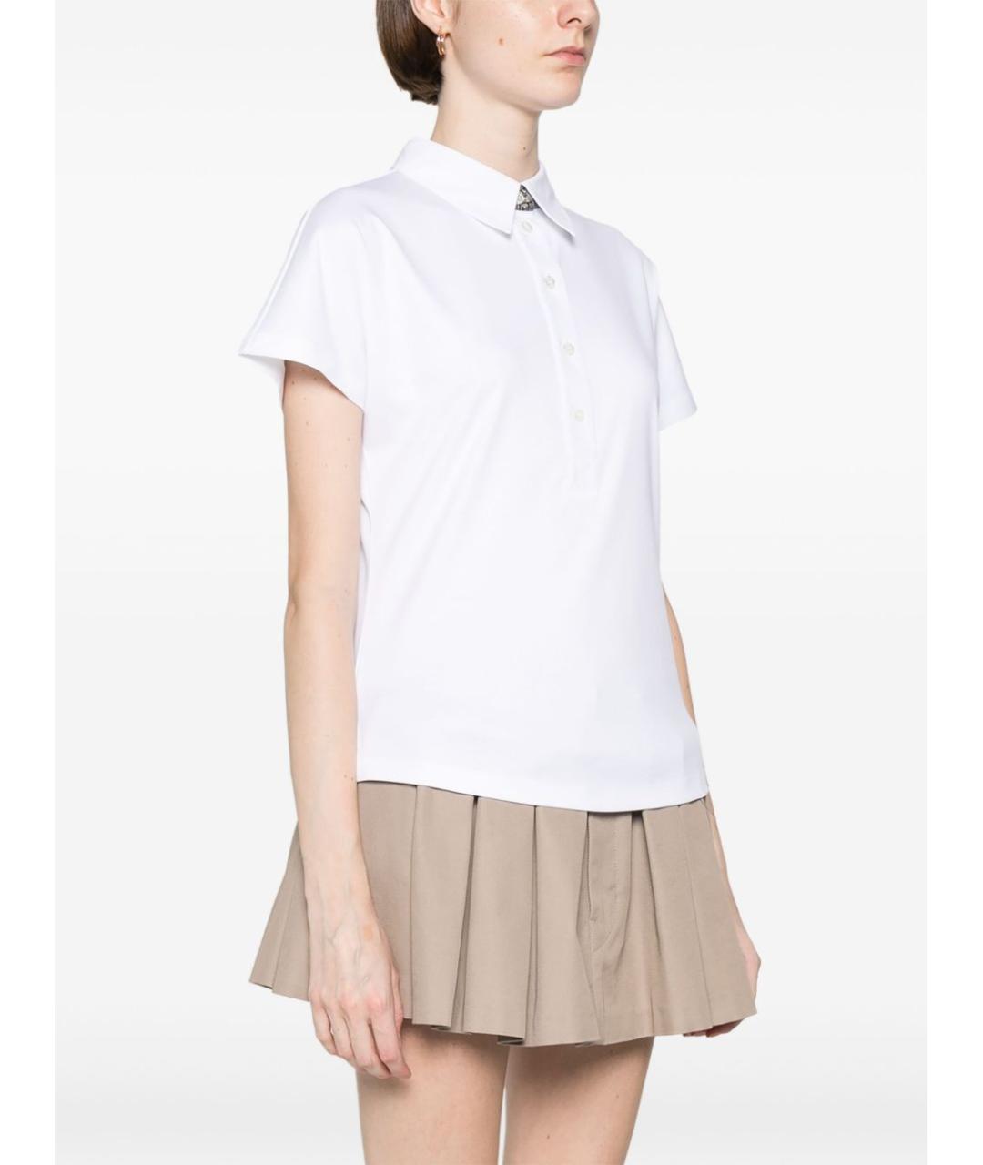 HERNO Белая хлопковая футболка, фото 4