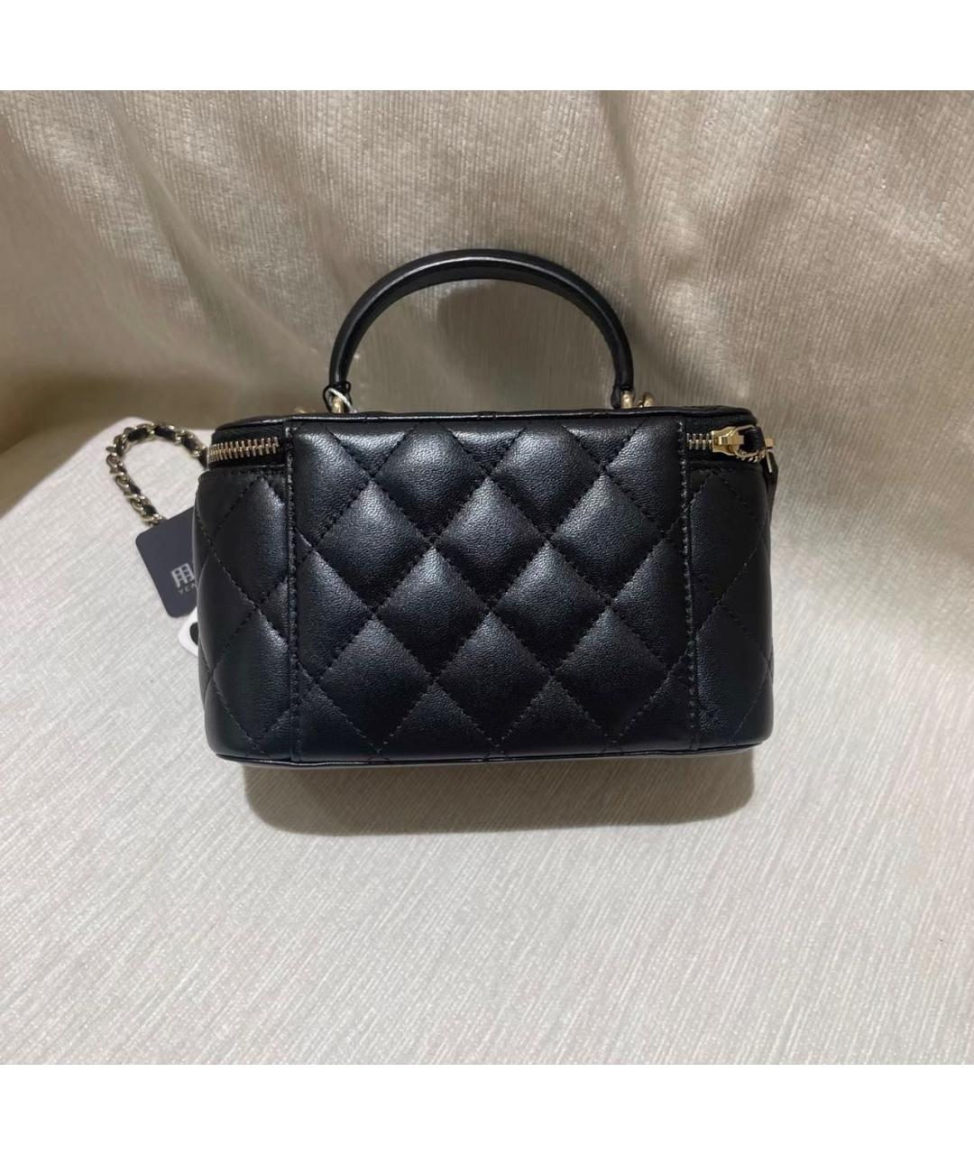 CHANEL Черная кожаная сумка через плечо, фото 2