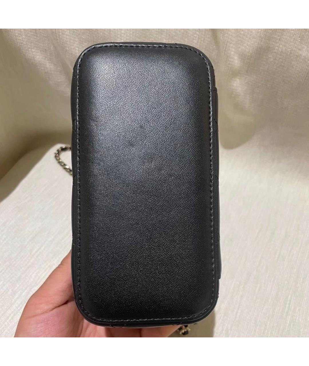 CHANEL Черная кожаная сумка через плечо, фото 5