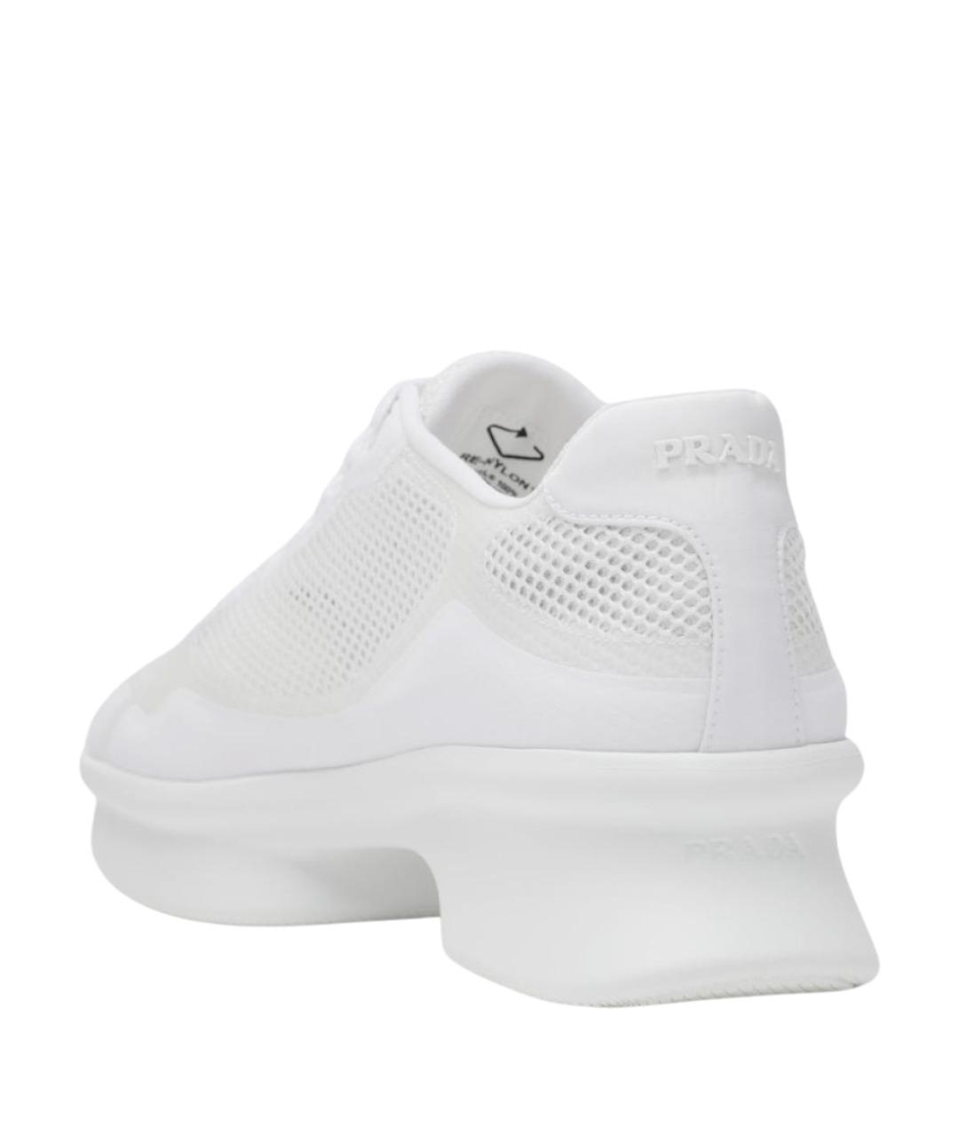 PRADA Белые кроссовки, фото 4