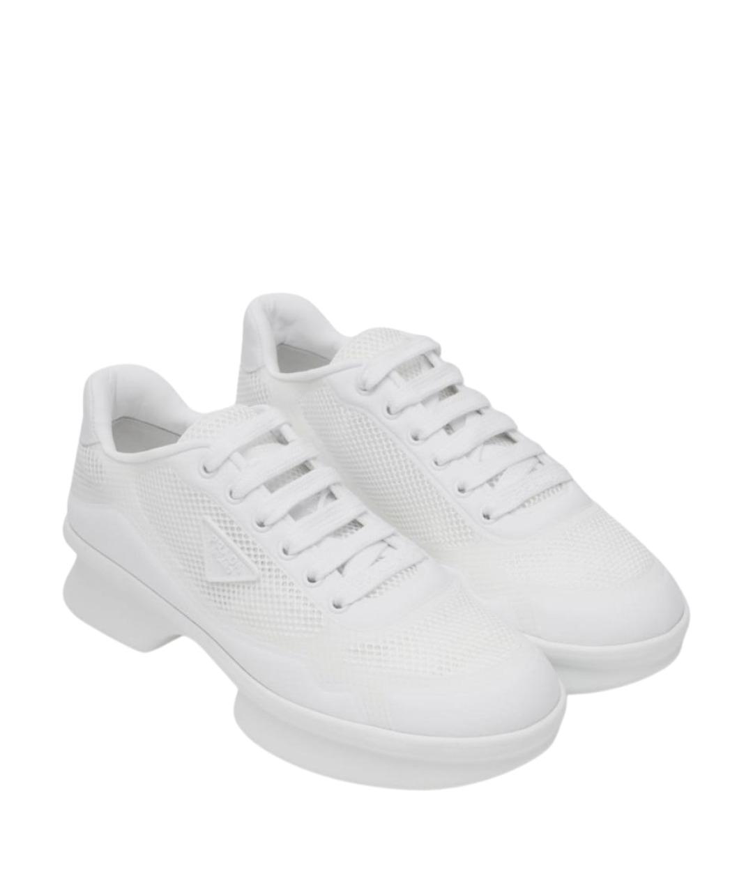 PRADA Белые кроссовки, фото 2