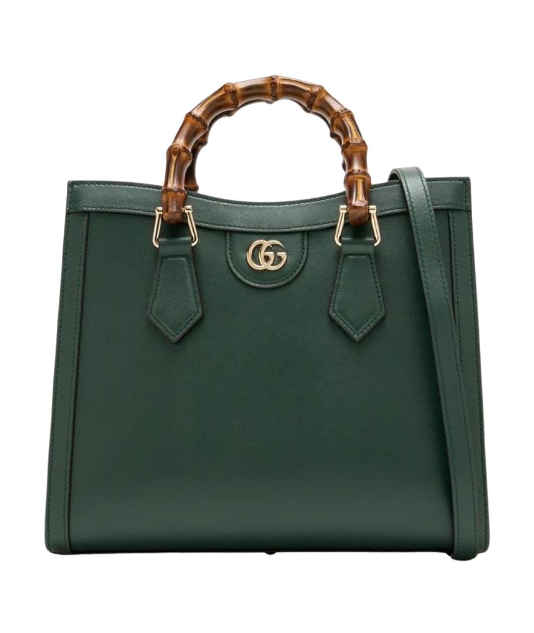 GUCCI Зеленая кожаная сумка через плечо, фото 1