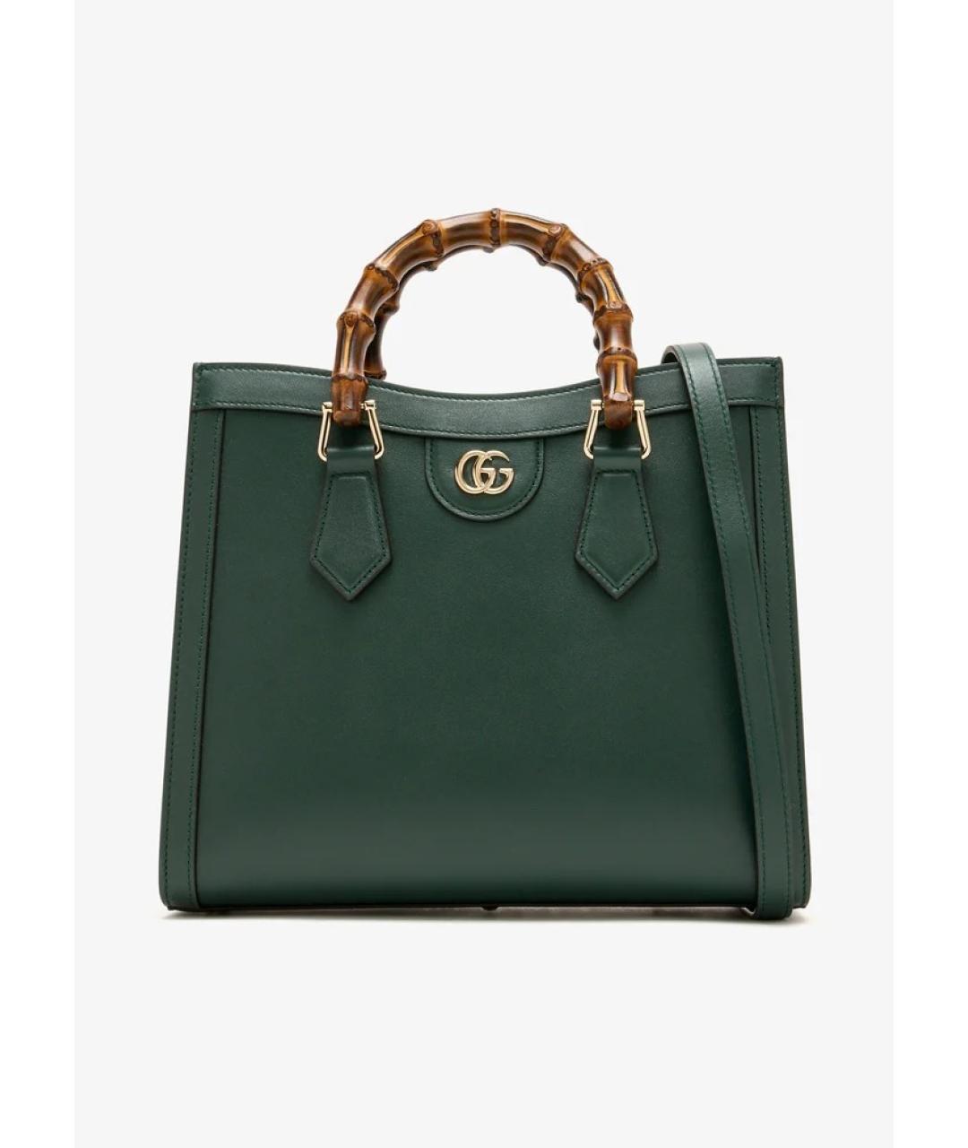 GUCCI Зеленая кожаная сумка через плечо, фото 5