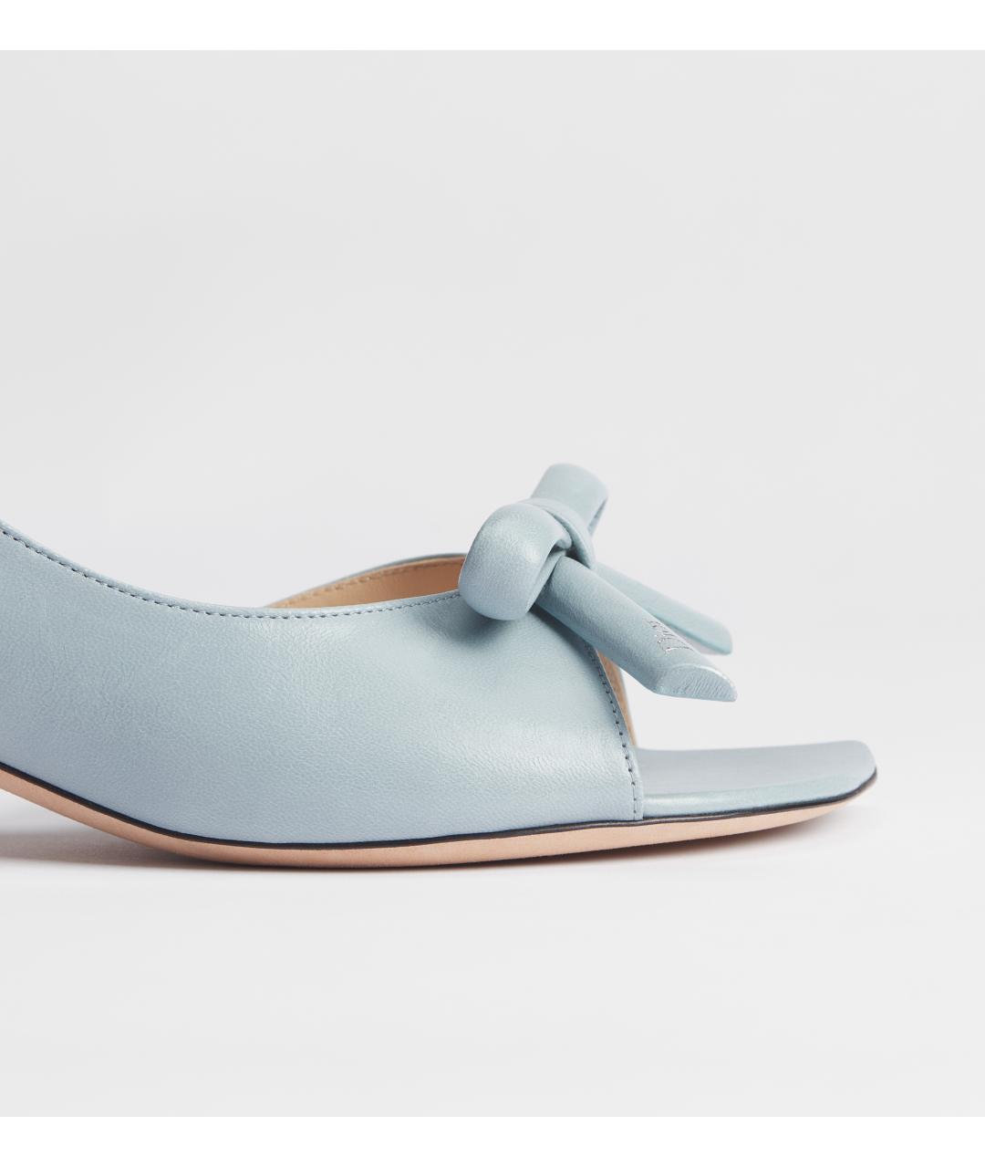 CHRISTIAN DIOR Голубые кожаные туфли, фото 4