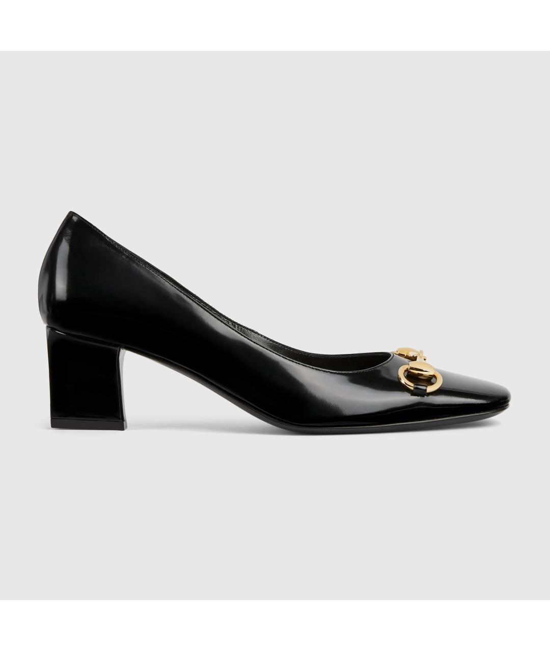 GUCCI Черные кожаные туфли, фото 6