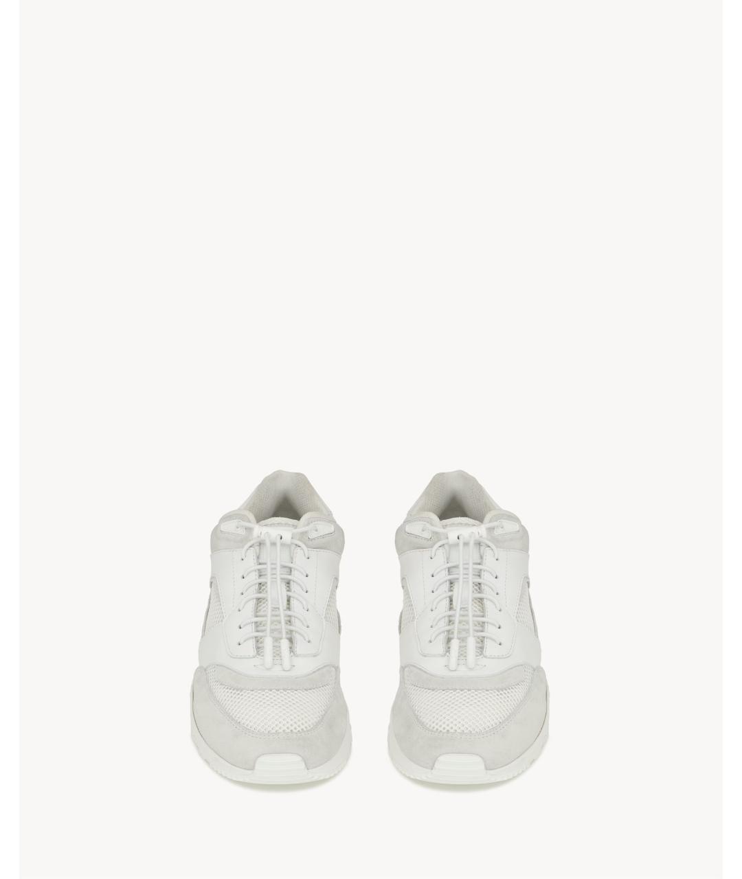 SAINT LAURENT Белые синтетические низкие кроссовки / кеды, фото 2