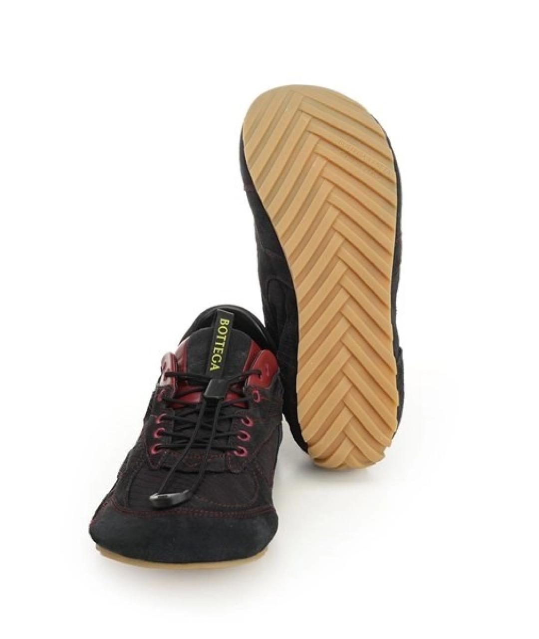 BOTTEGA VENETA Черные низкие кроссовки / кеды, фото 4