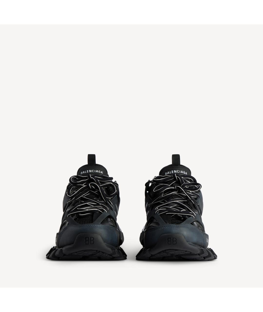 BALENCIAGA Черные текстильные низкие кроссовки / кеды, фото 5
