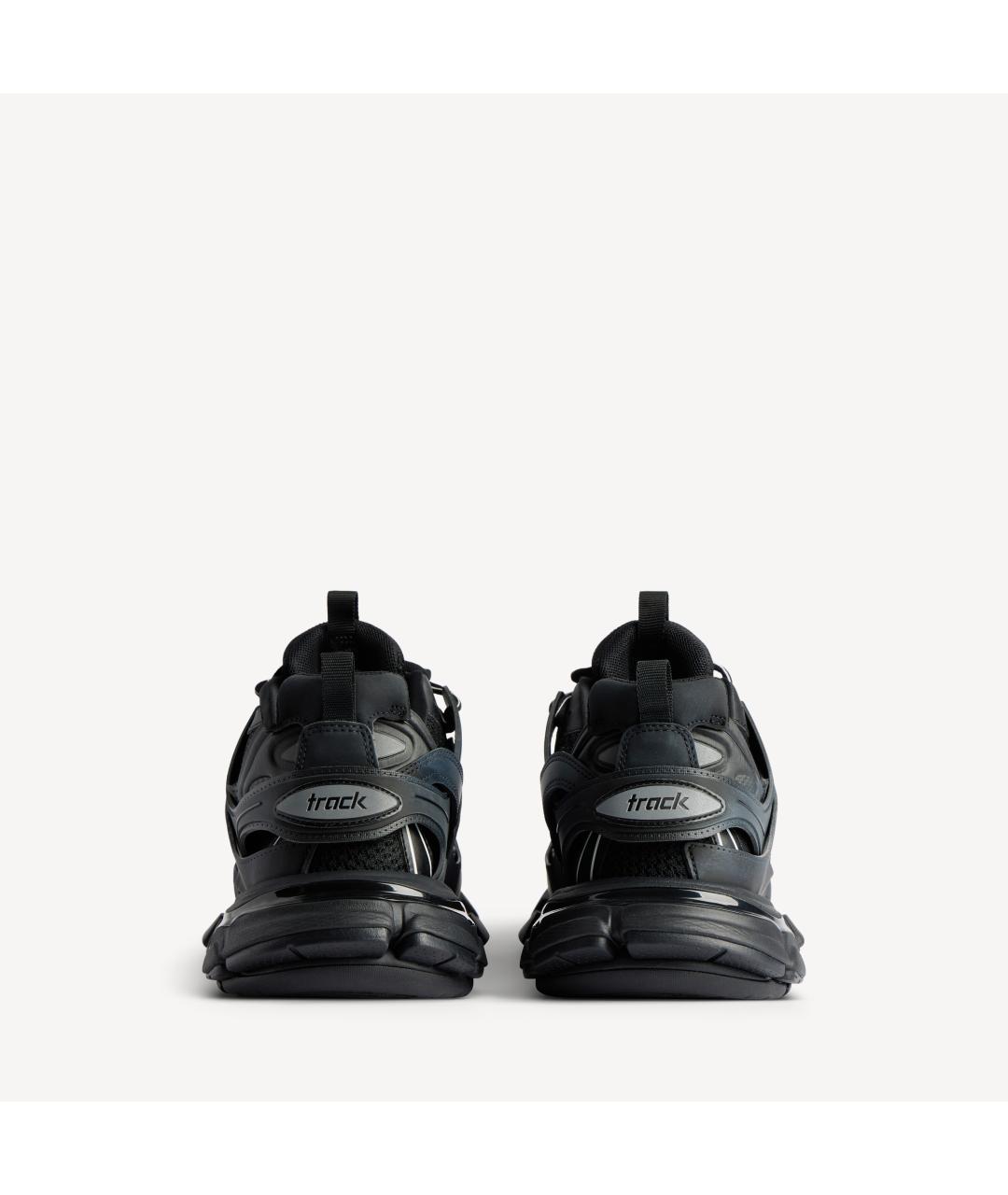 BALENCIAGA Черные текстильные низкие кроссовки / кеды, фото 3