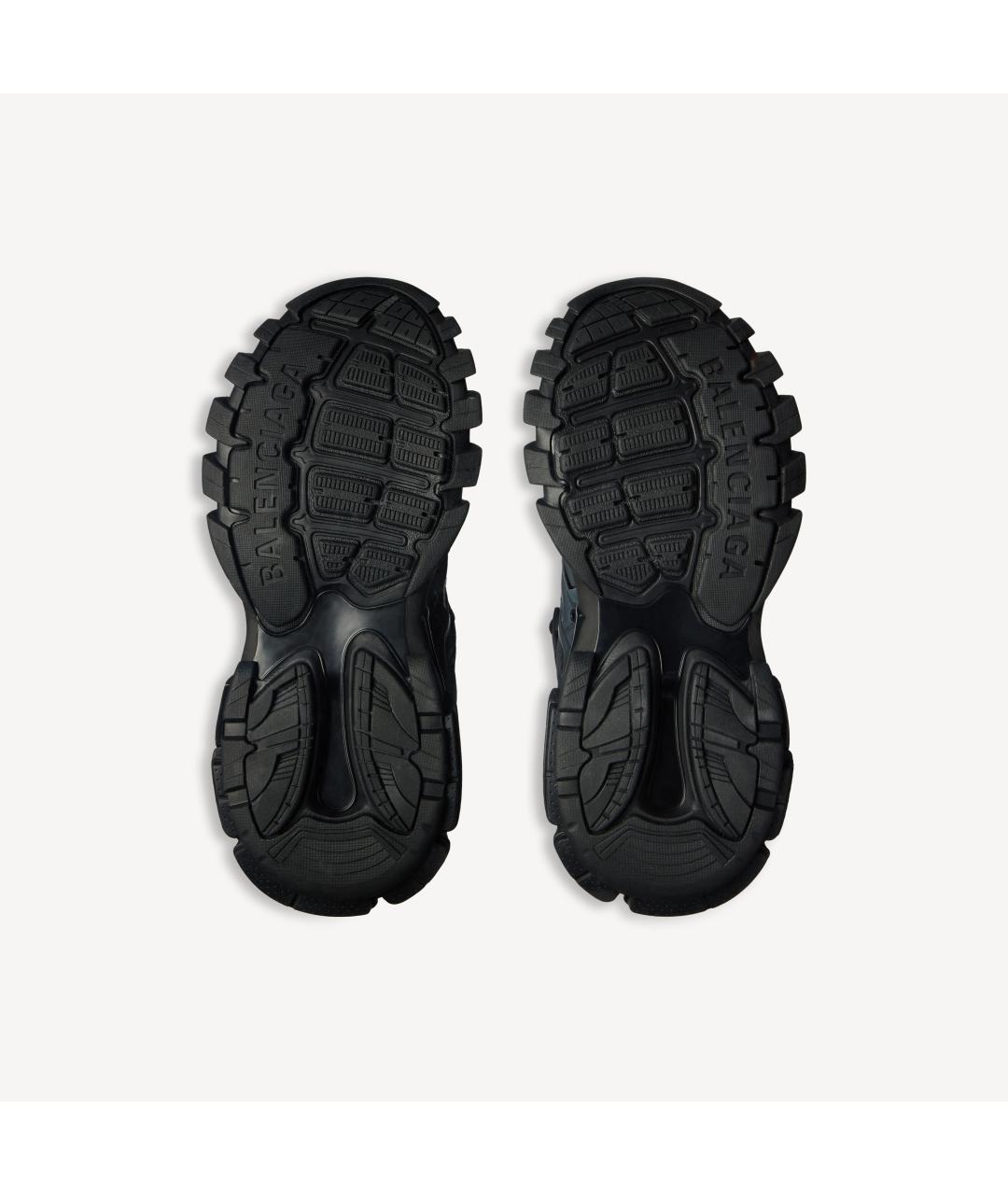 BALENCIAGA Черные текстильные низкие кроссовки / кеды, фото 4