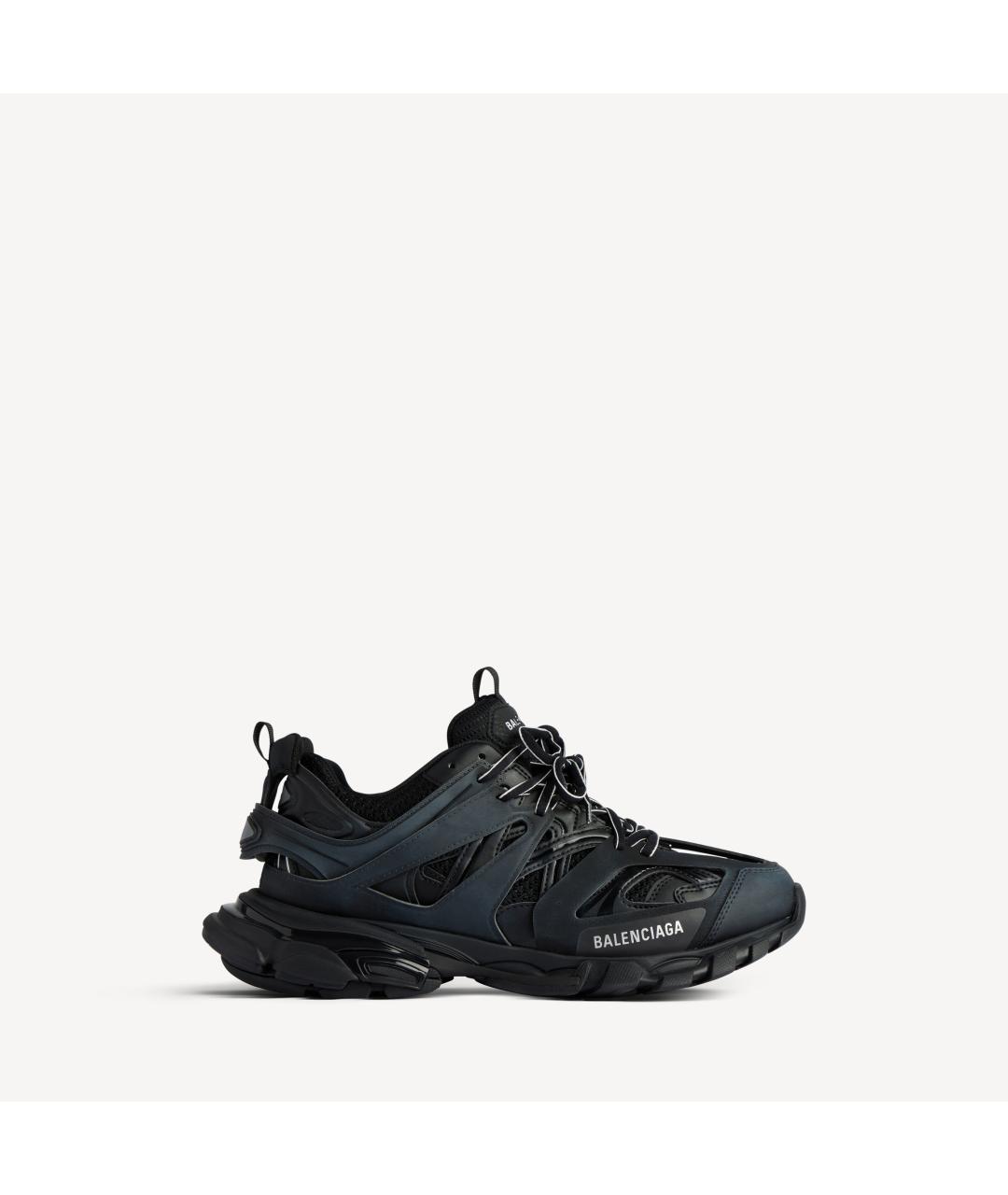 BALENCIAGA Черные текстильные низкие кроссовки / кеды, фото 1