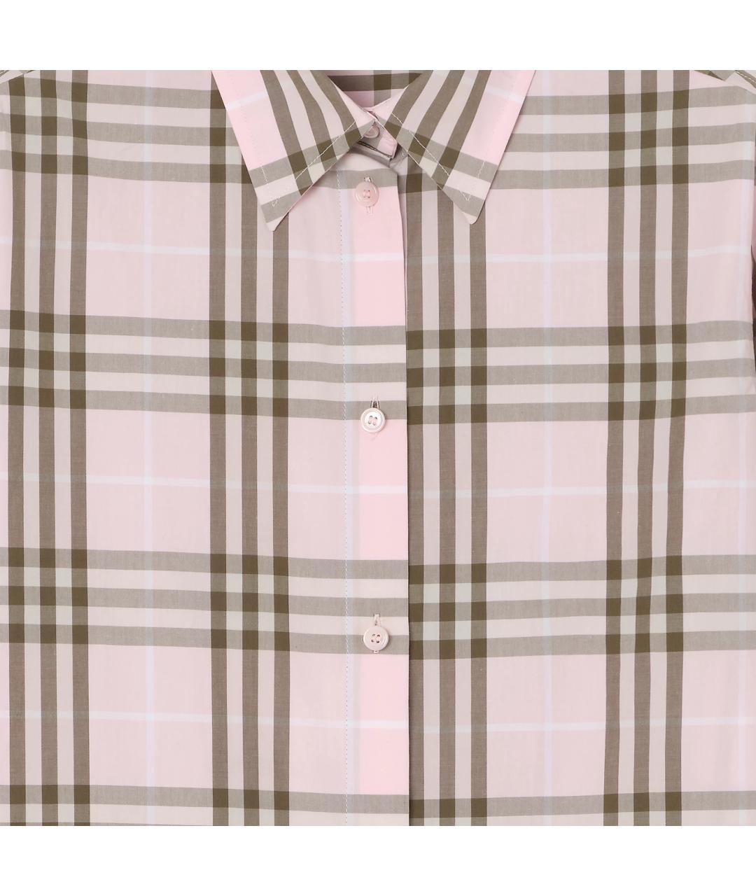 BURBERRY Розовая хлопковая рубашка, фото 2