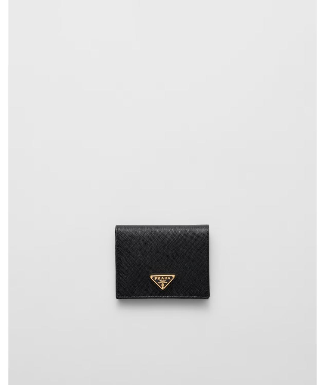PRADA Черный кожаный кошелек, фото 5