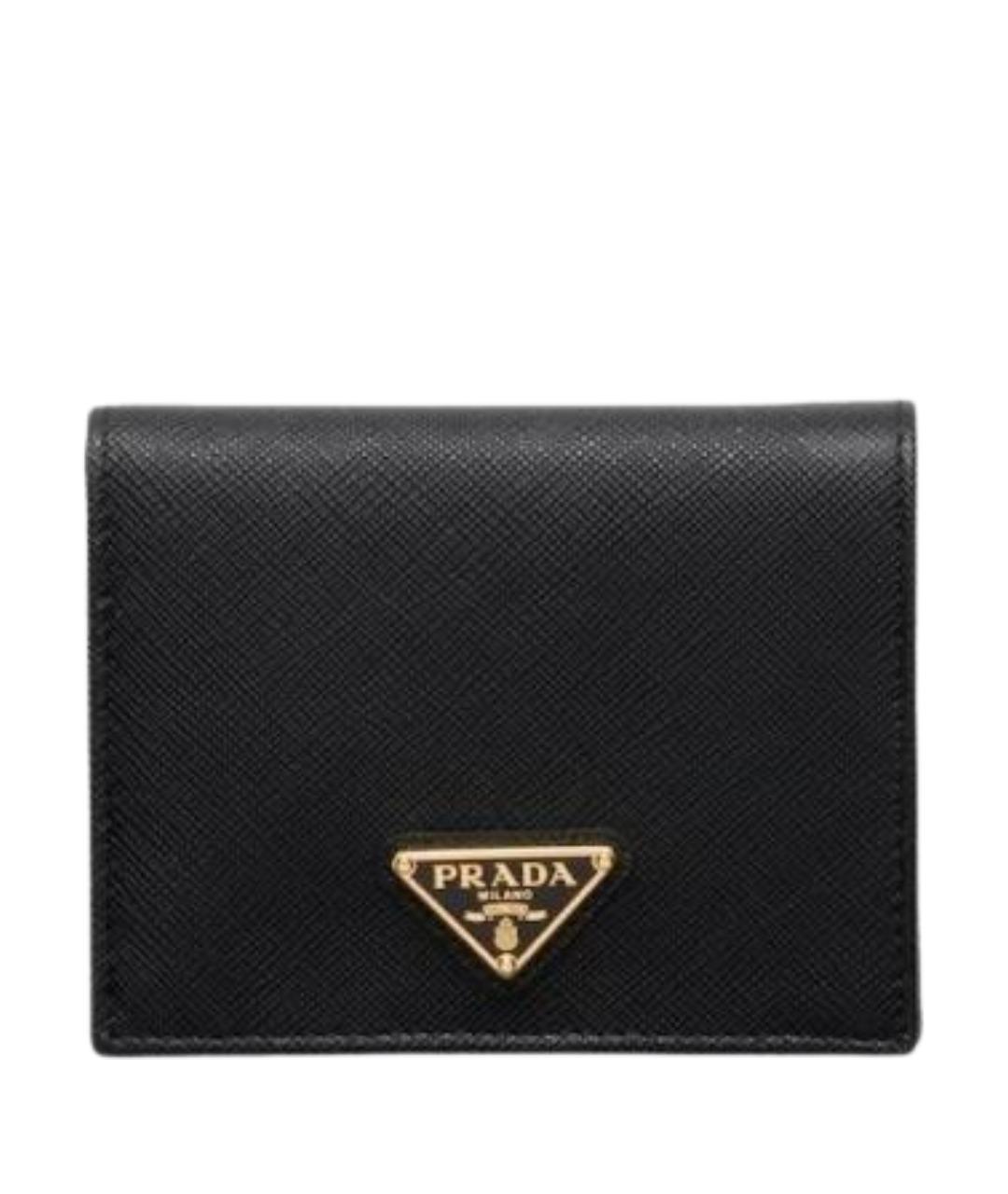 PRADA Черный кожаный кошелек, фото 1