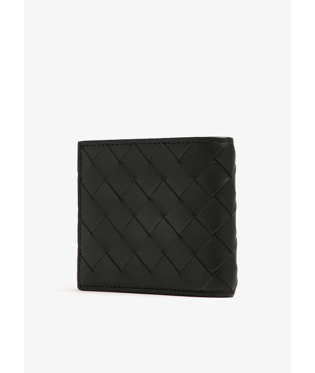 BOTTEGA VENETA Черный кожаный кошелек, фото 3